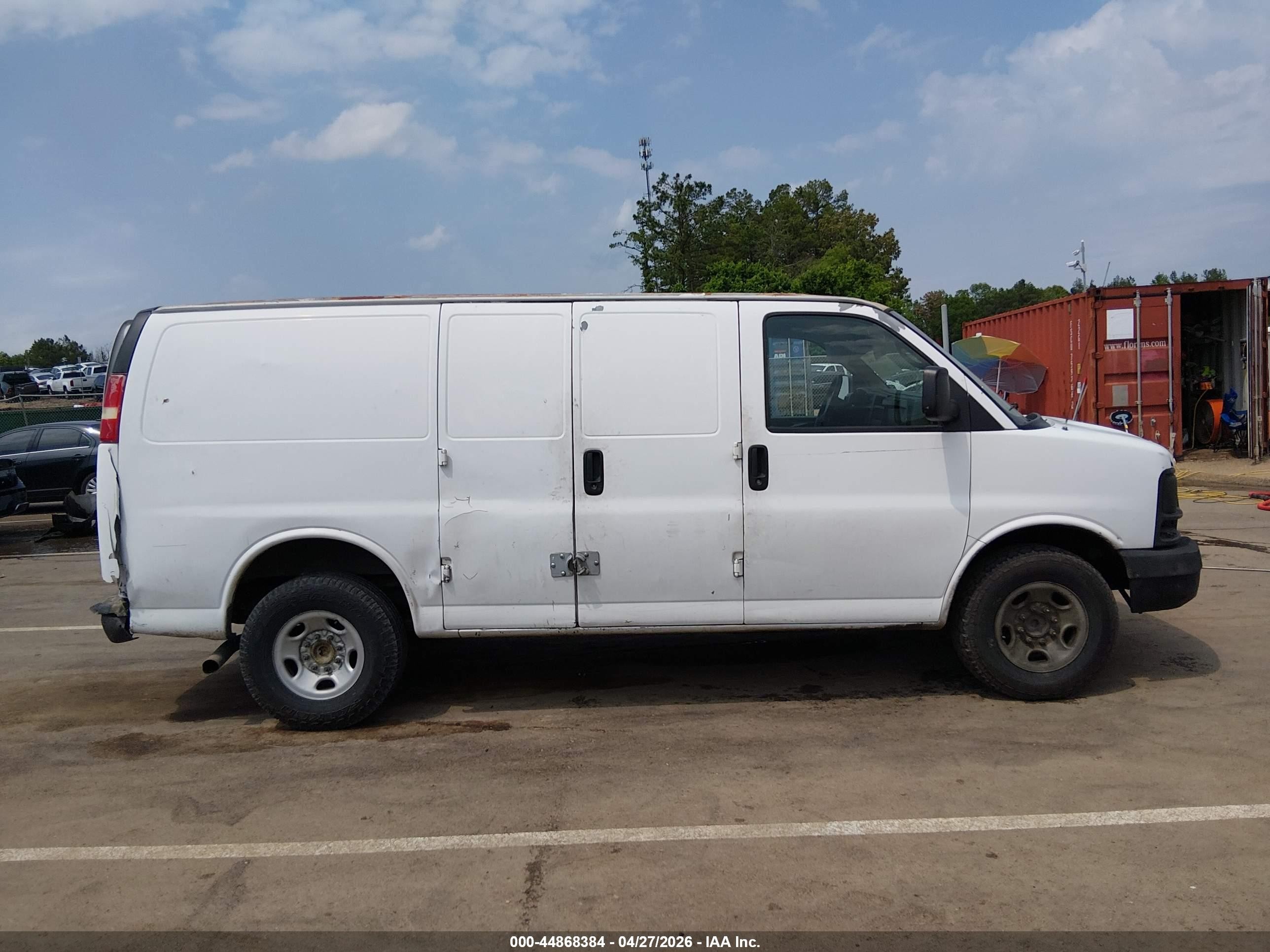 2007 Chevrolet Express Work Van White vin: 1GCGG25V871149996