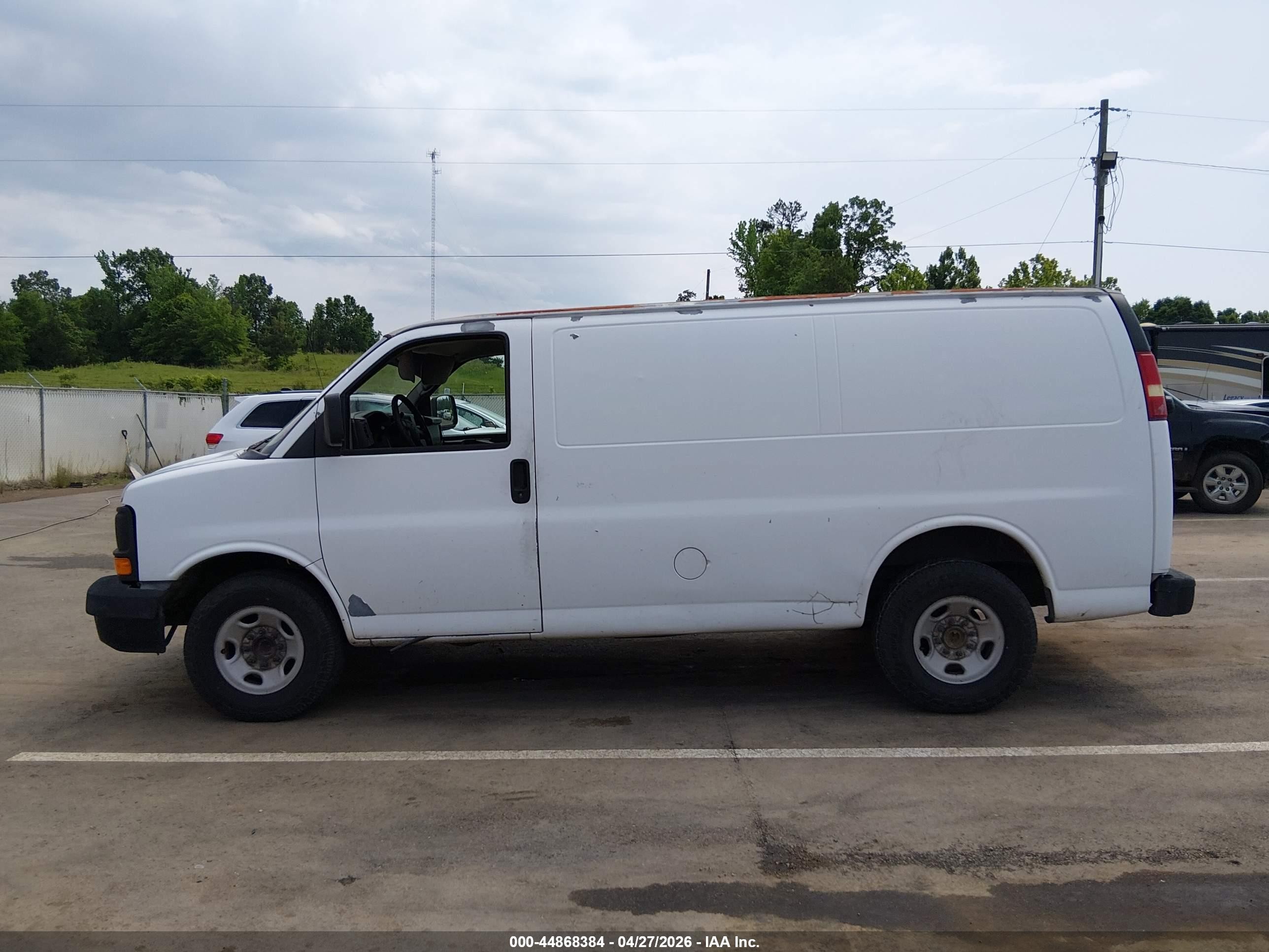 2007 Chevrolet Express Work Van White vin: 1GCGG25V871149996