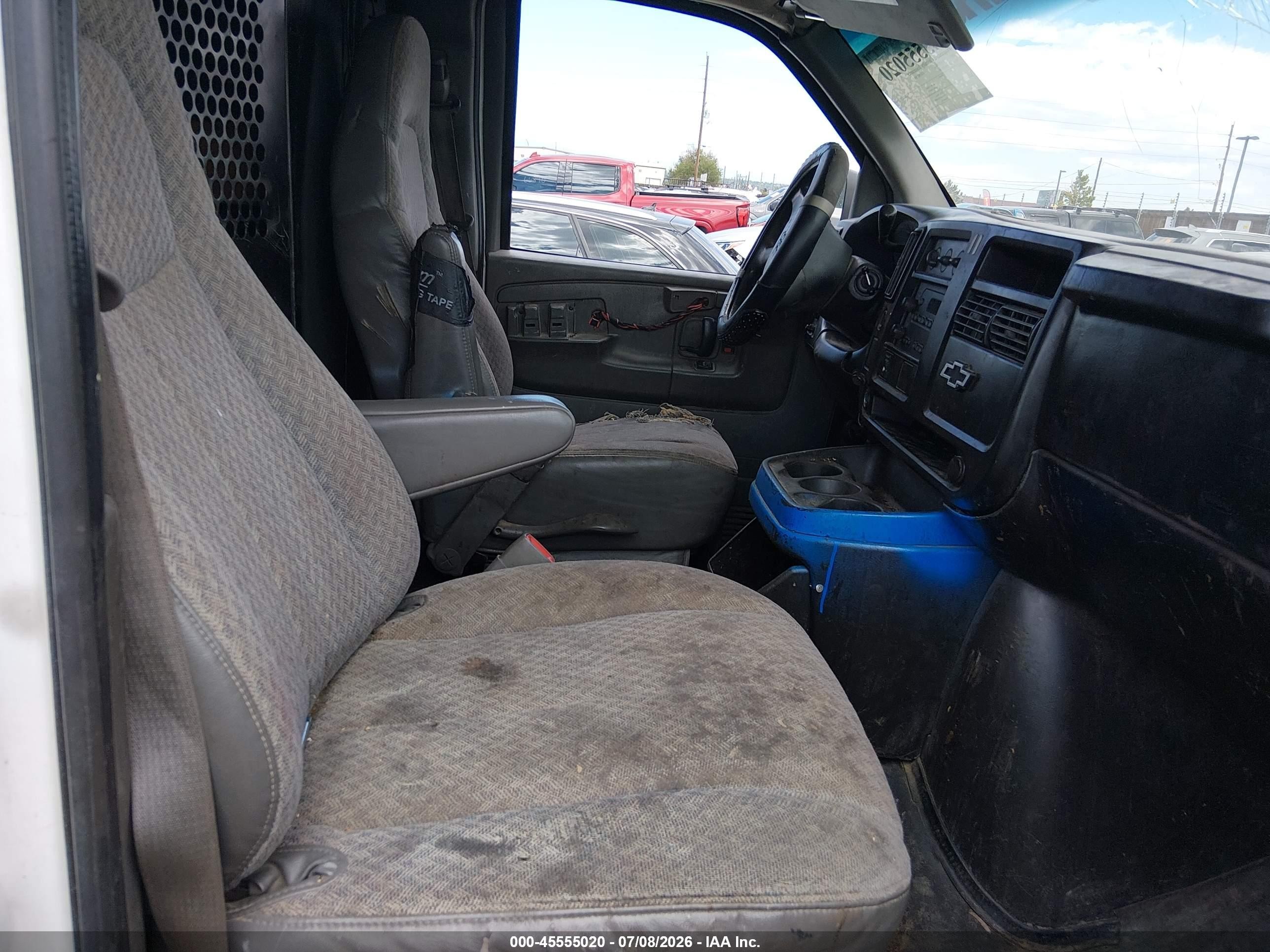 2007 Chevrolet Express Work Van White vin: 1GCGG25V871237169