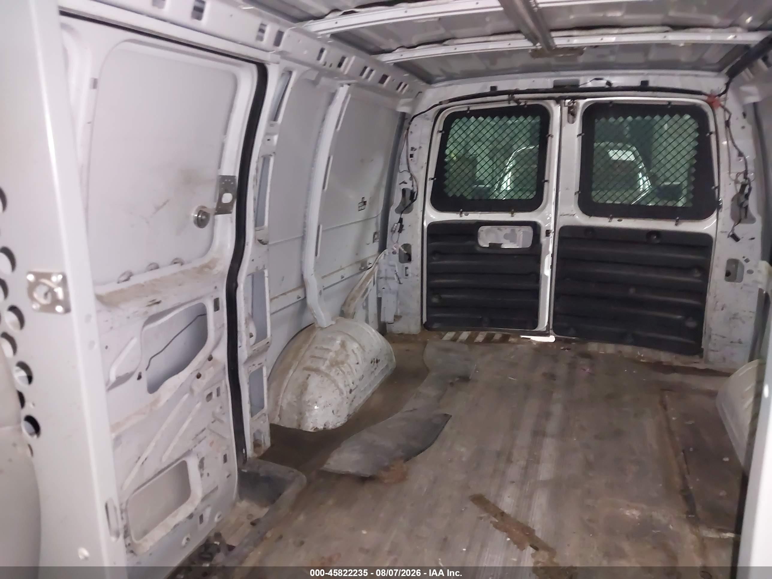 2006 Chevrolet Express Work Van White vin: 1GCGG25V961206897