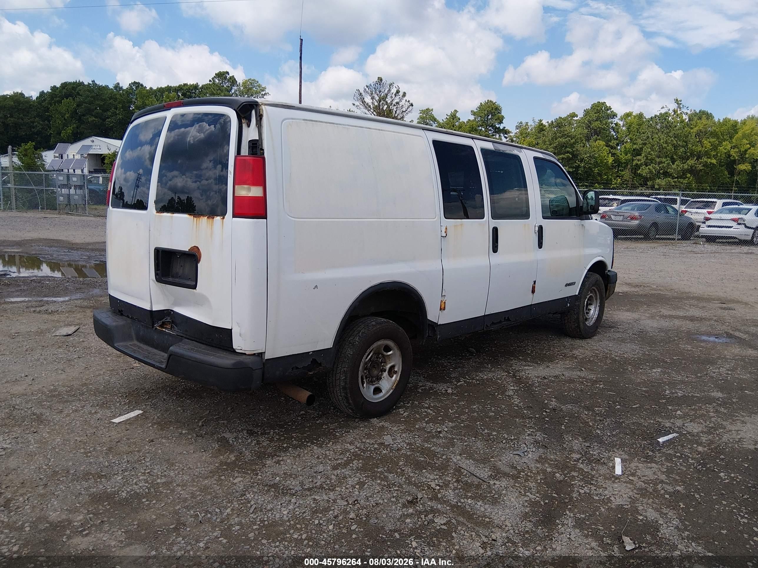 2005 Chevrolet Express   Белый vin: 1GCGG25VX51150208