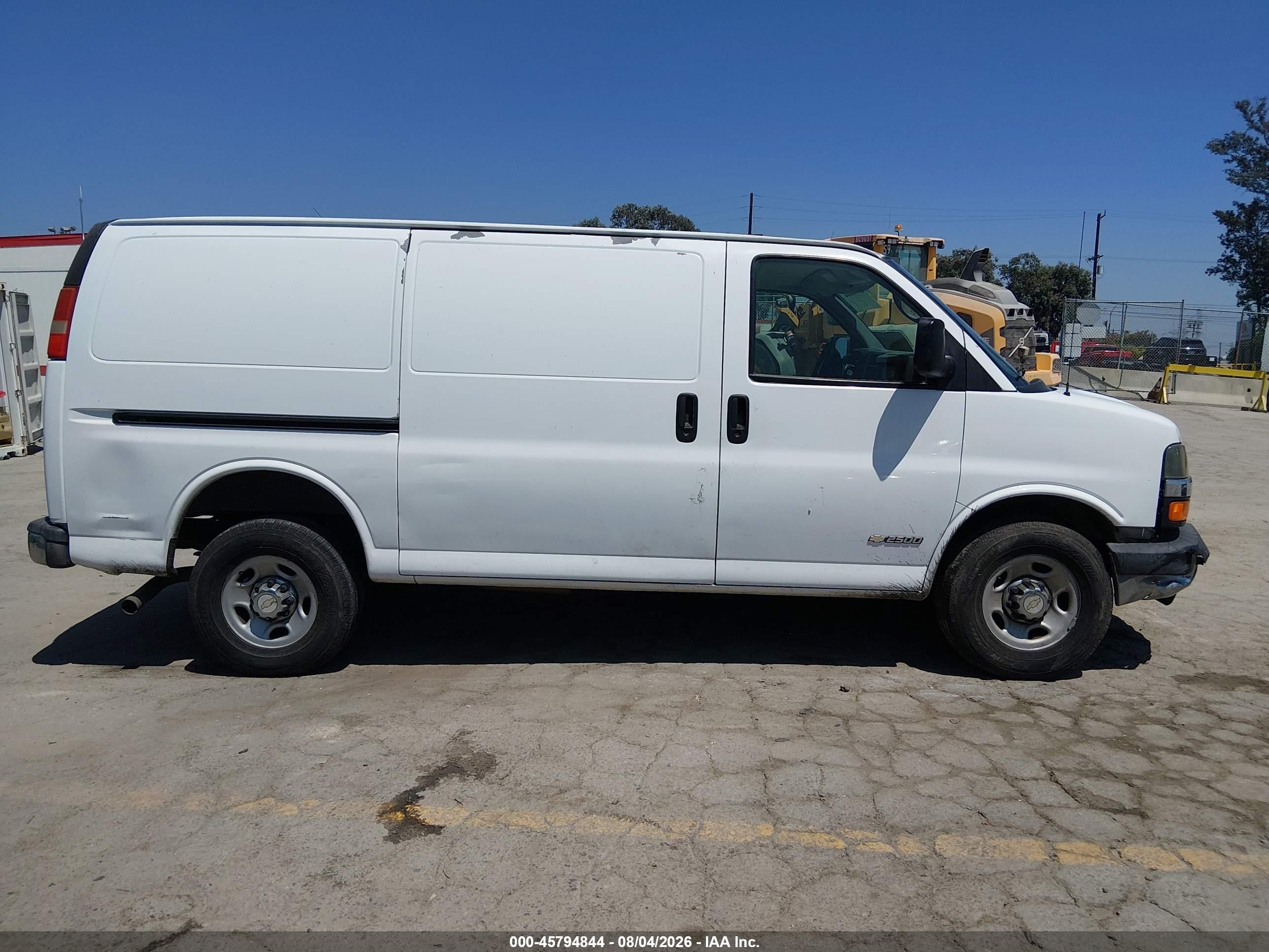 2006 Chevrolet Express Work Van White vin: 1GCGG25VX61111023