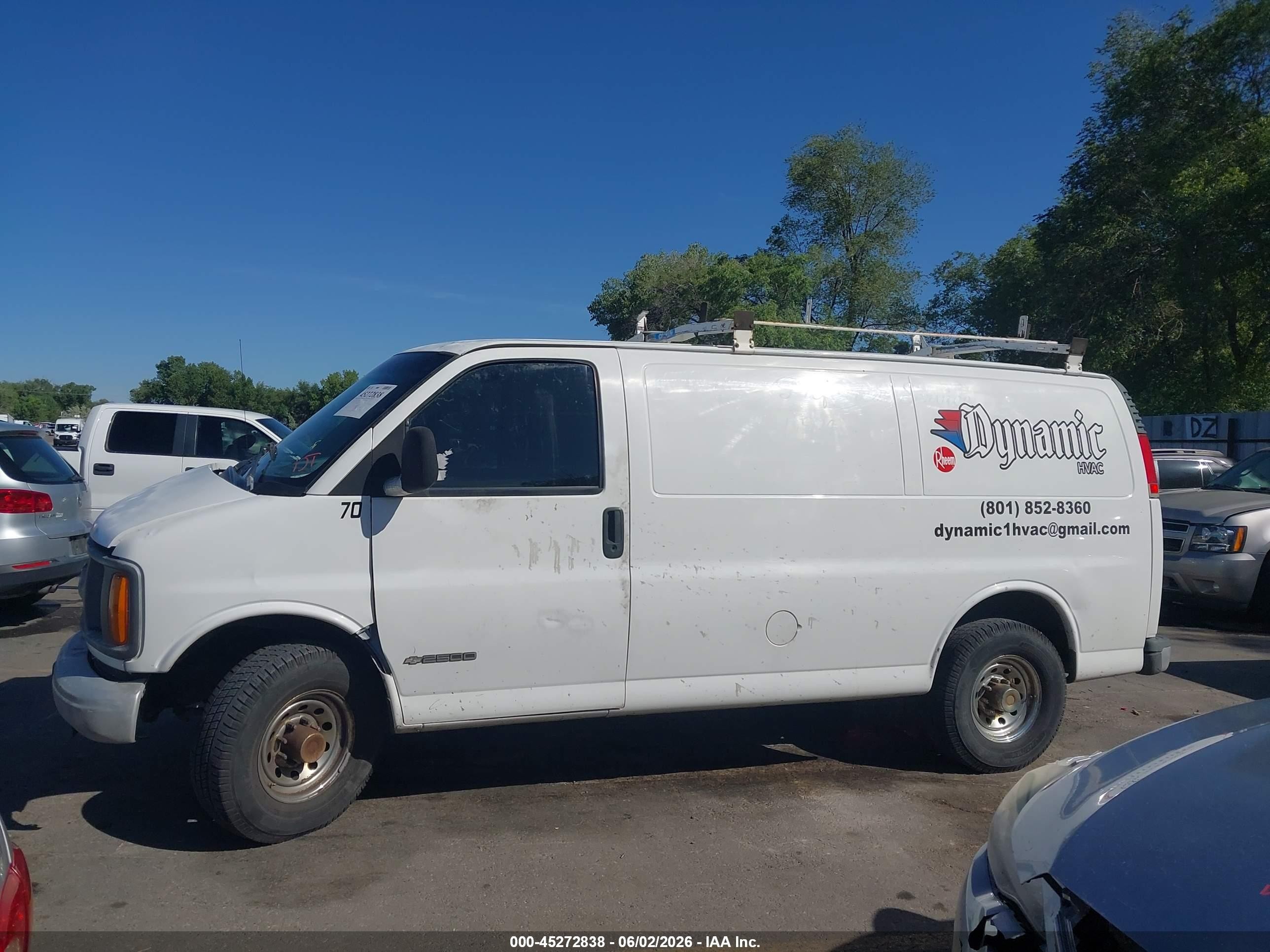 1998 Chevrolet Chevy Van G2500 White vin: 1GCGG25W5W1067456