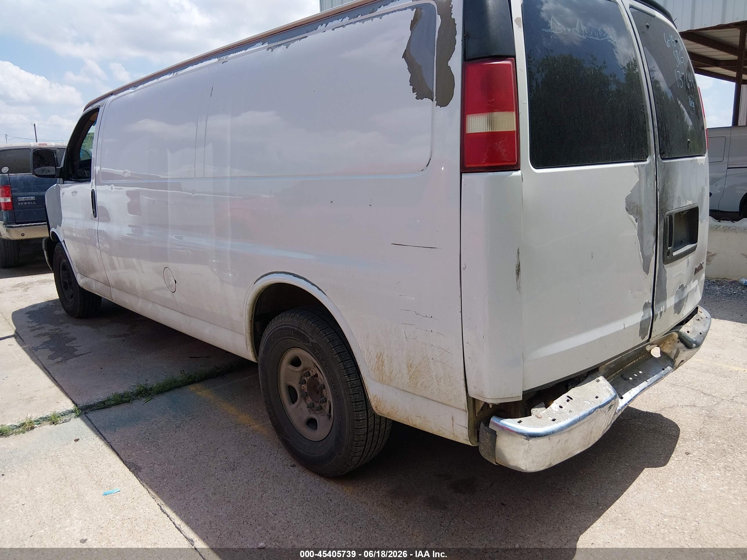 2008 Chevrolet Express Work Van White vin: 1GCGG29C281137644