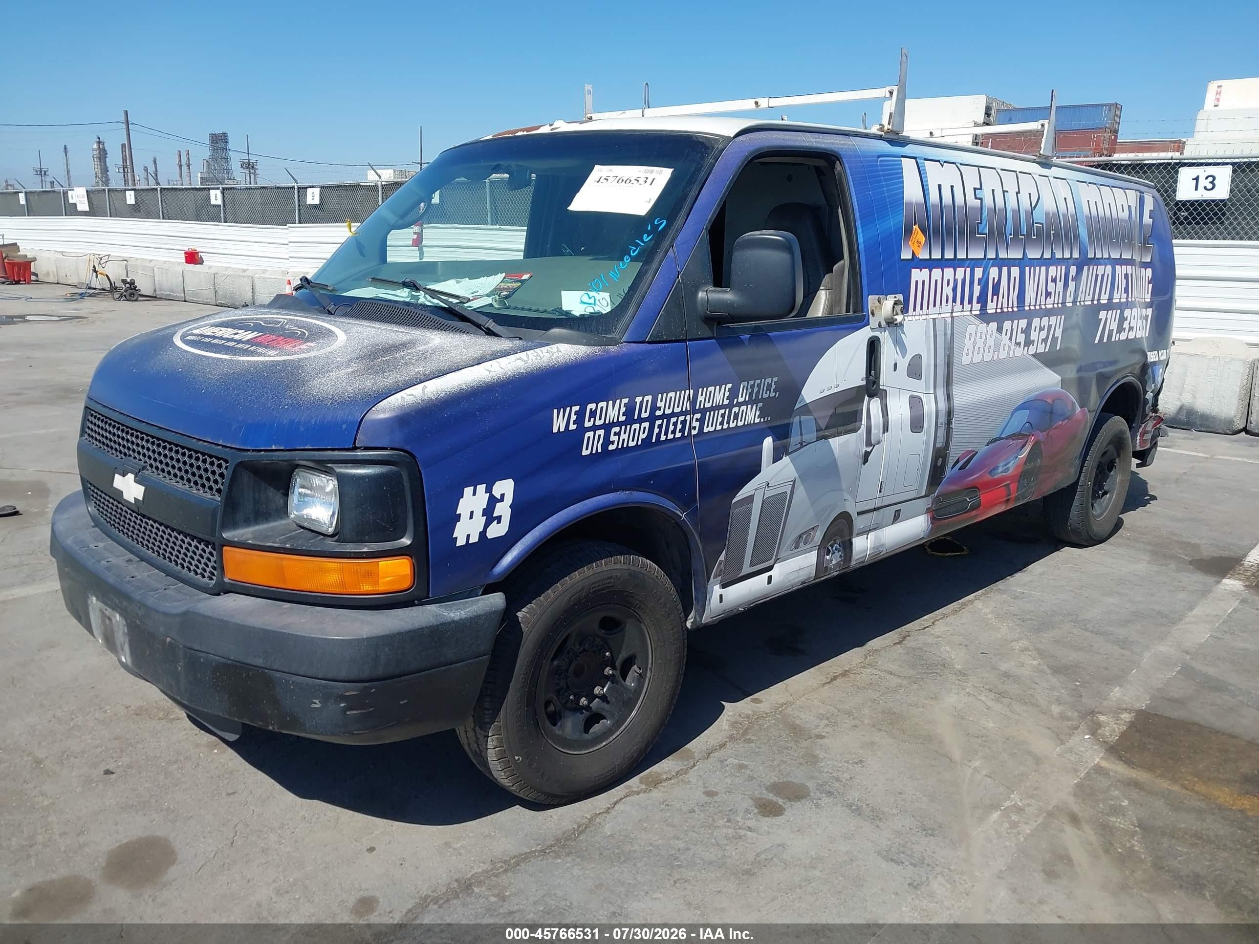 2008 Chevrolet Express Cargo Van Work Van White vin: 1GCGG29C881221094