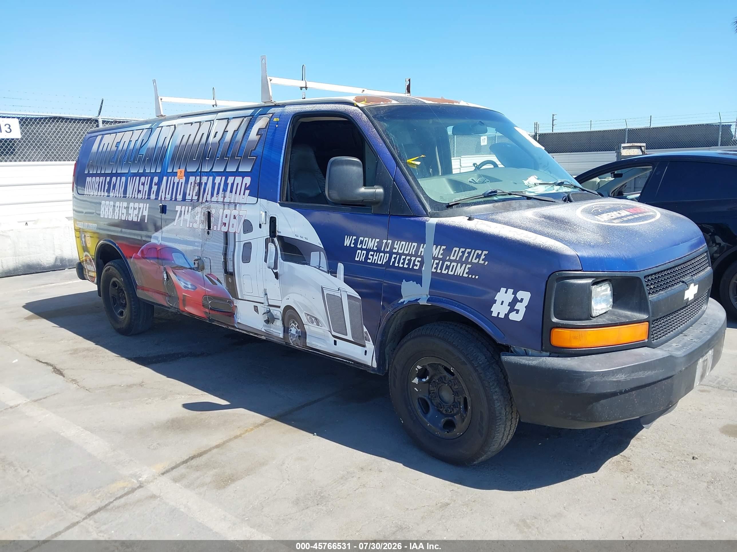 2008 Chevrolet Express Cargo Van Work Van White vin: 1GCGG29C881221094