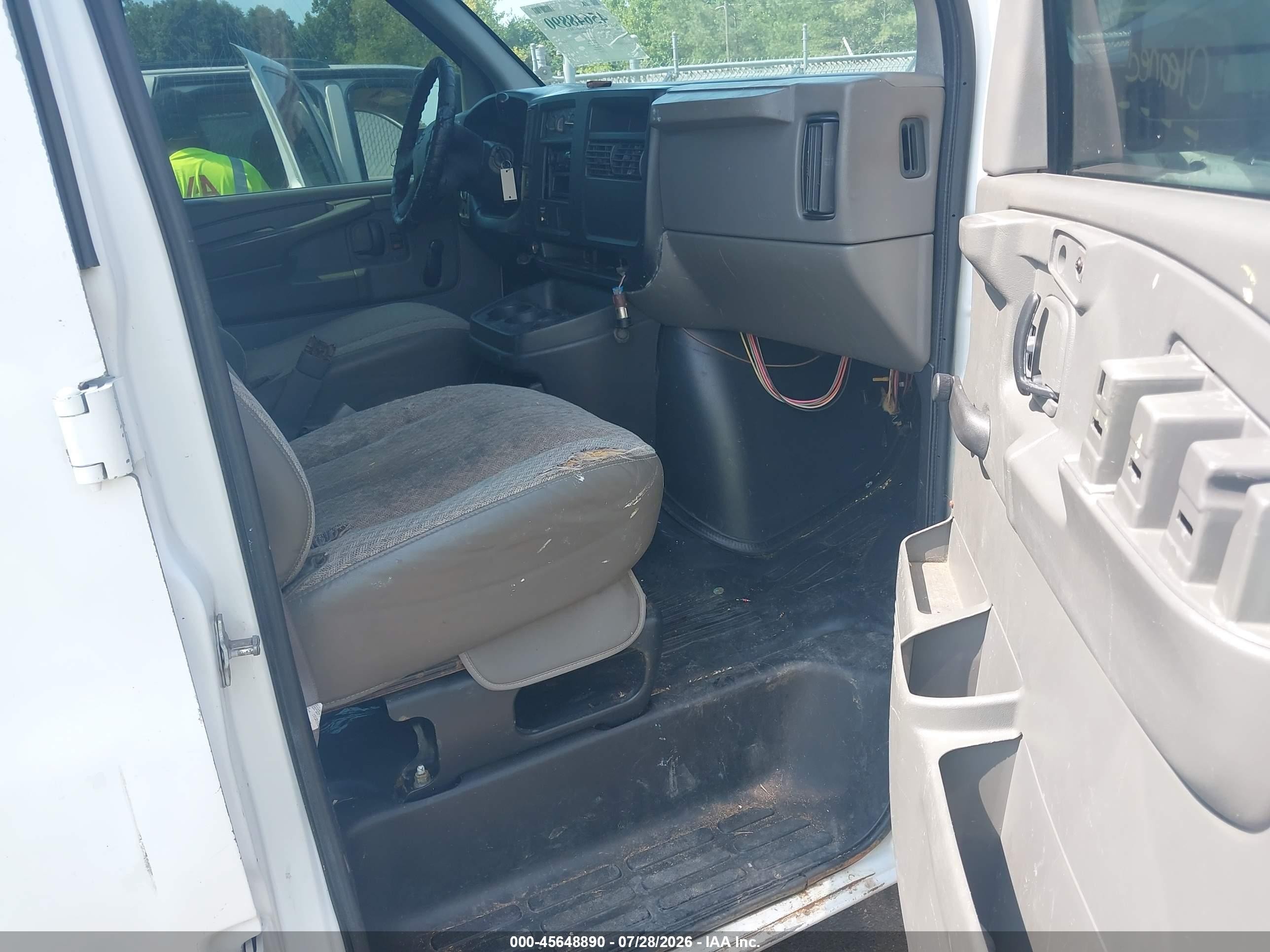 2006 Chevrolet Express Cargo Van Work Van White vin: 1GCGG29V961105367