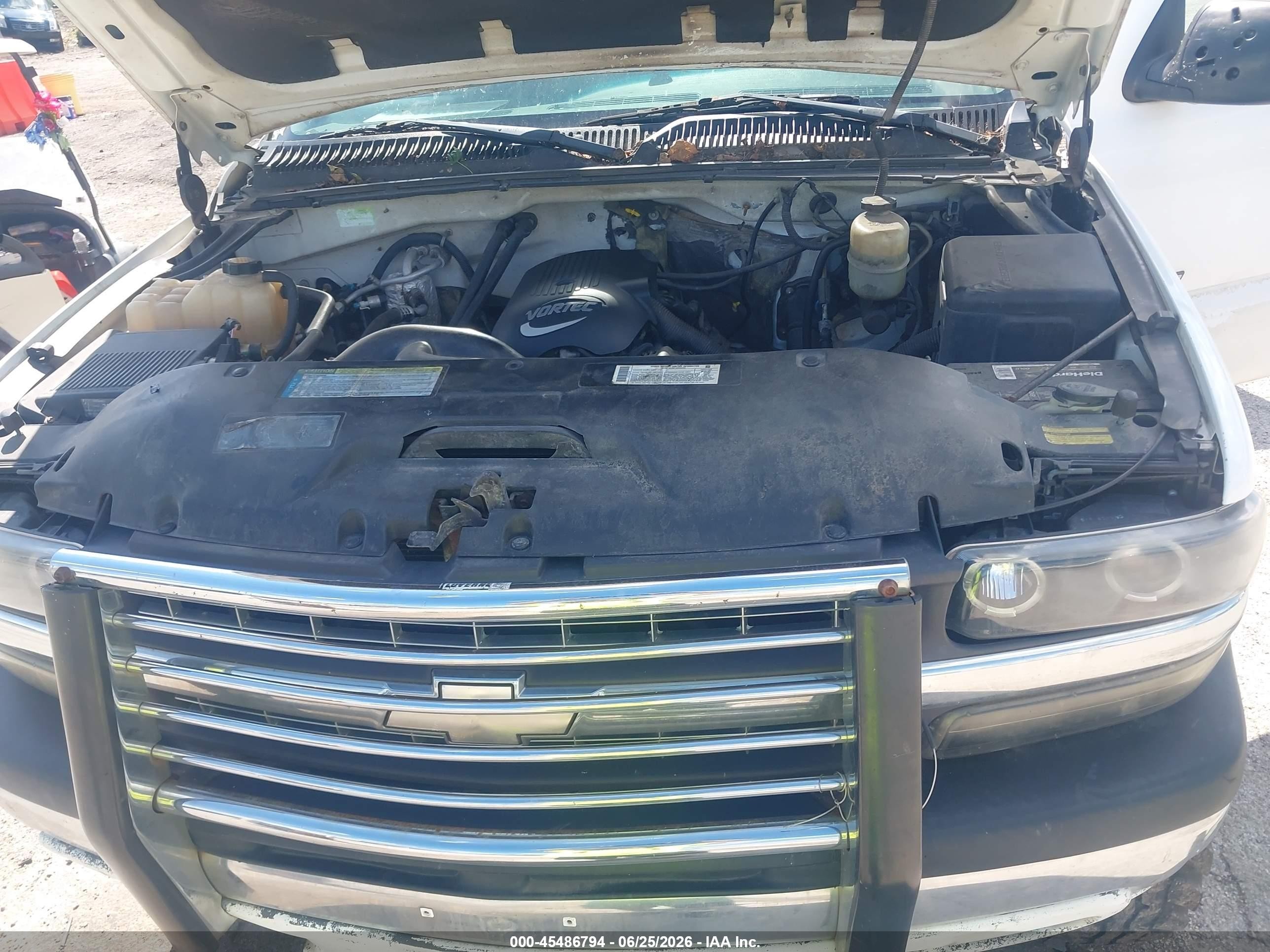 2001 Chevrolet Silverado 1500hd Ls White vin: 1GCGK13U01F137418