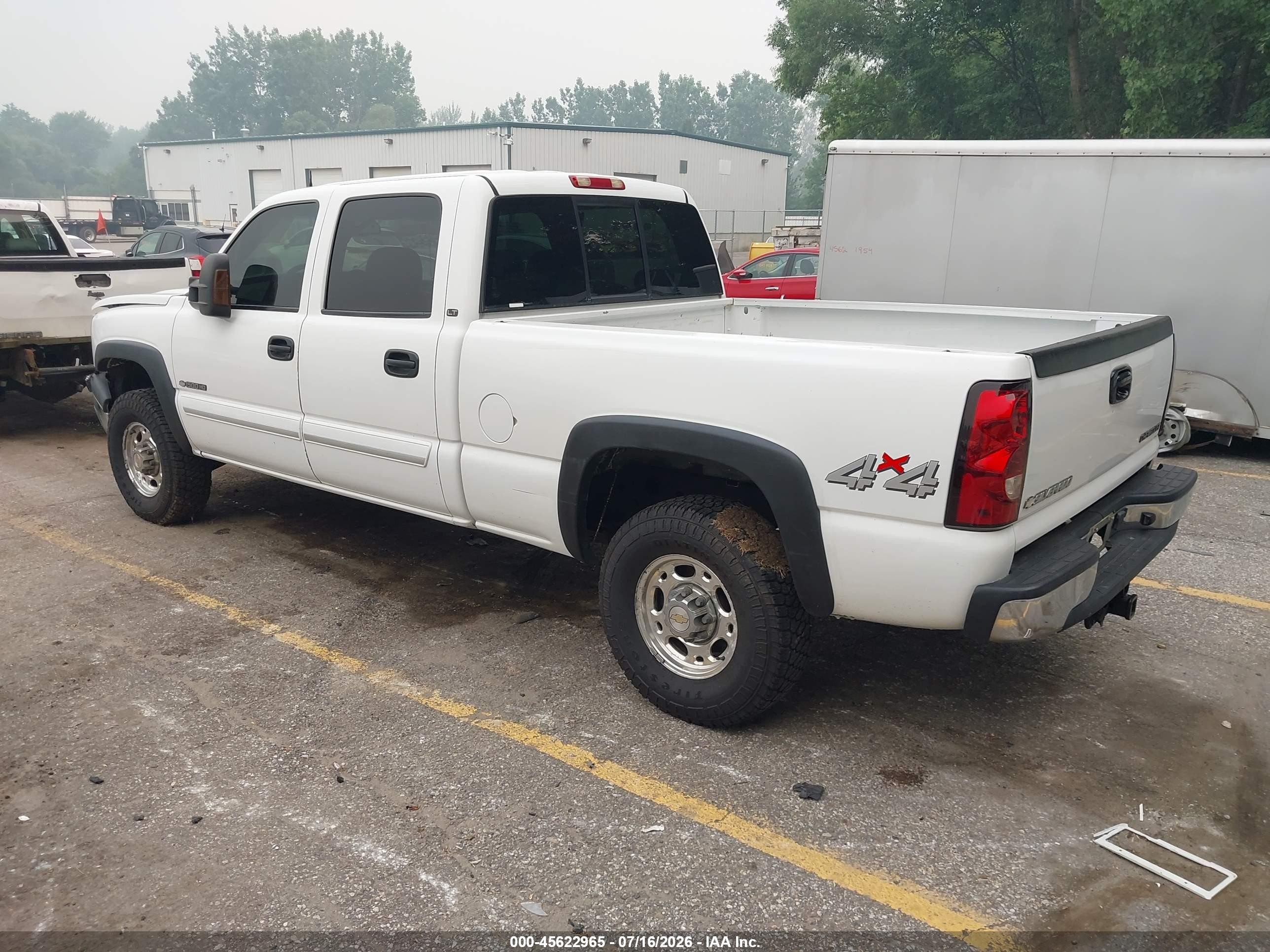 2003 Chevrolet Silverado 1500hd Ls/lt White vin: 1GCGK13U03F110416