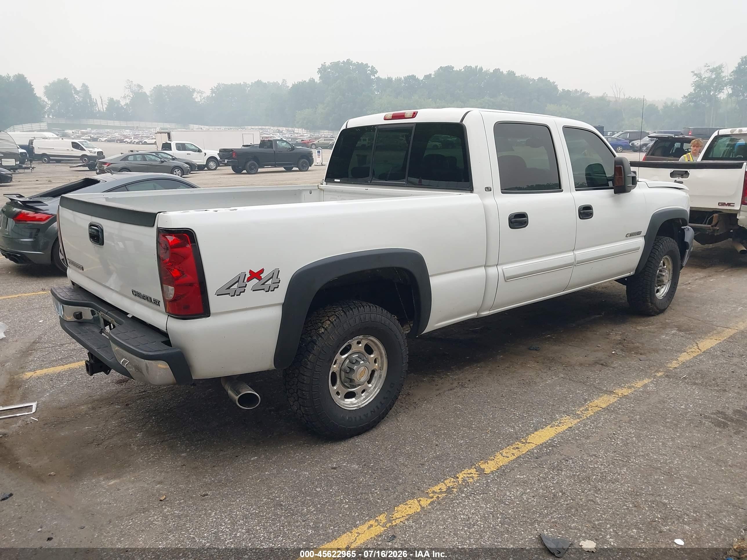 2003 Chevrolet Silverado 1500hd Ls/lt White vin: 1GCGK13U03F110416