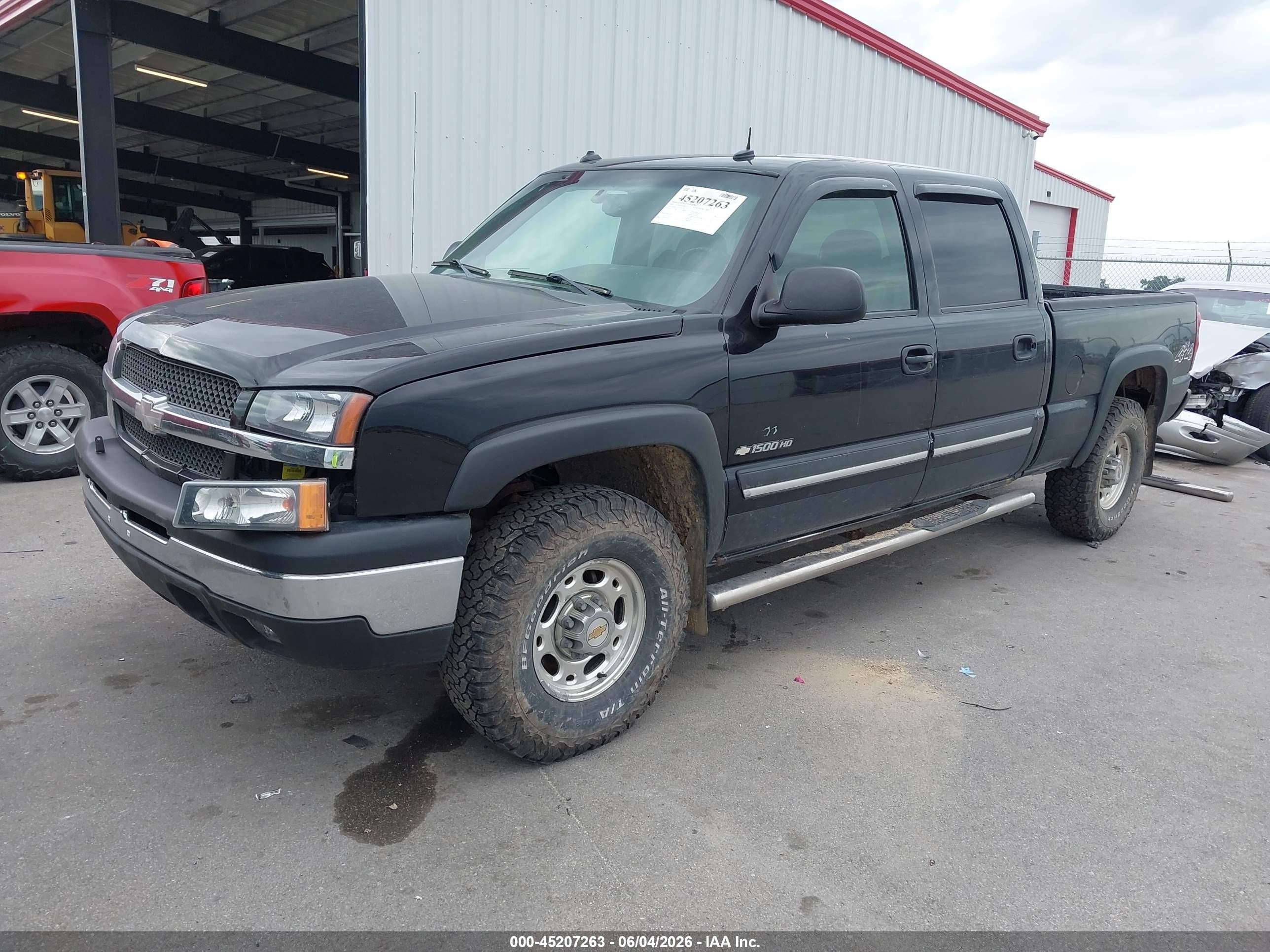 2003 Chevrolet Silverado 1500hd Lt Black vin: 1GCGK13U23F142736