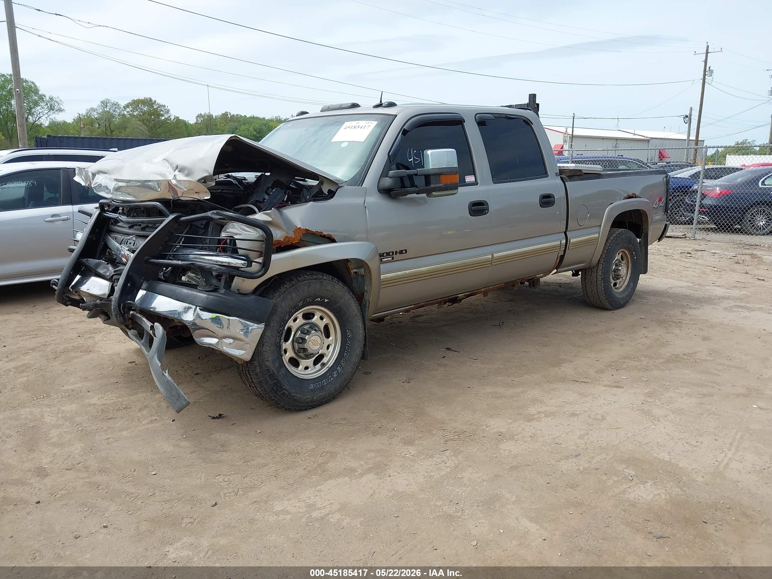 2002 Chevrolet Silverado 1500hd Lt Tan vin: 1GCGK13U32F212937