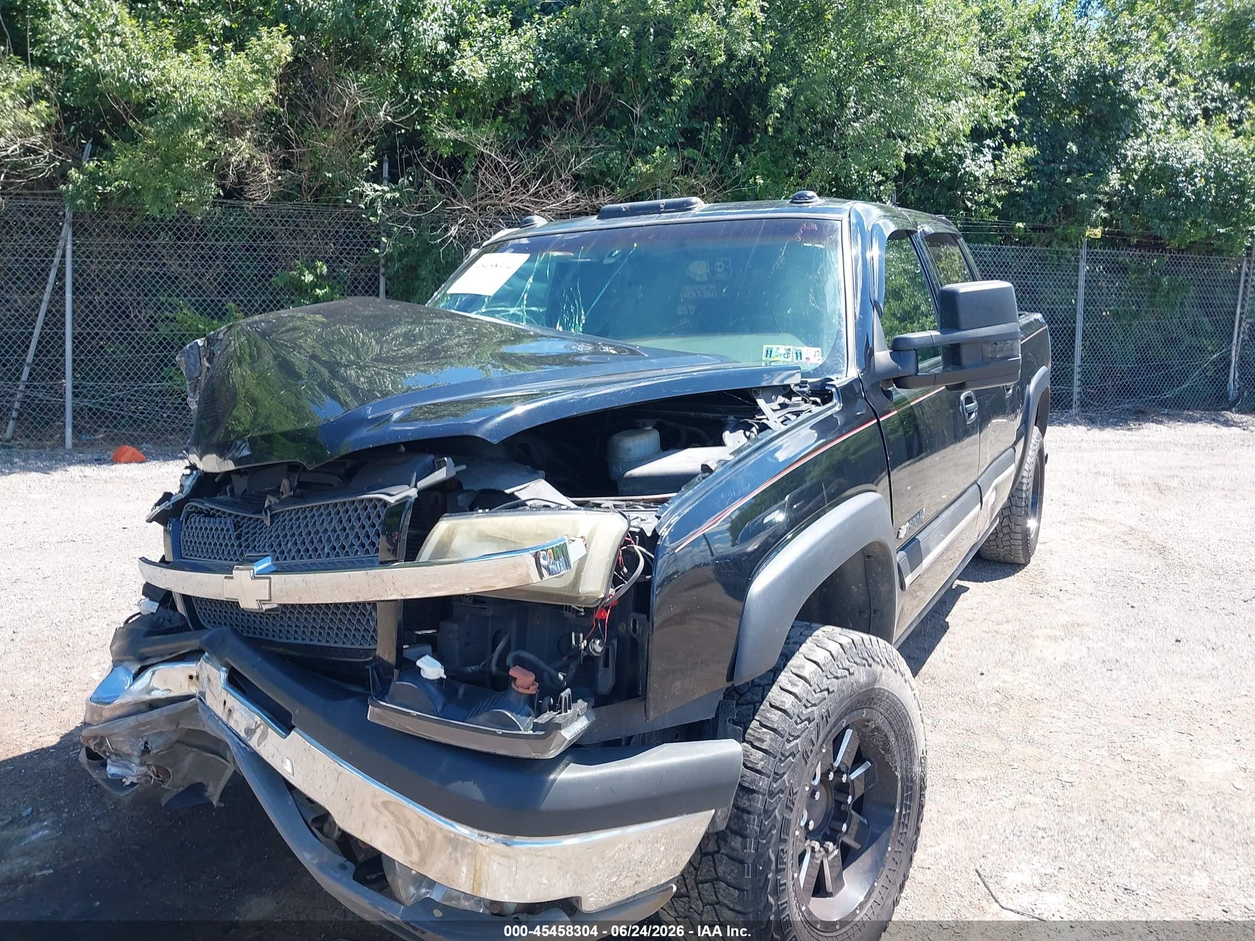 2003 Chevrolet Silverado 1500hd Ls Black vin: 1GCGK13U33F209098
