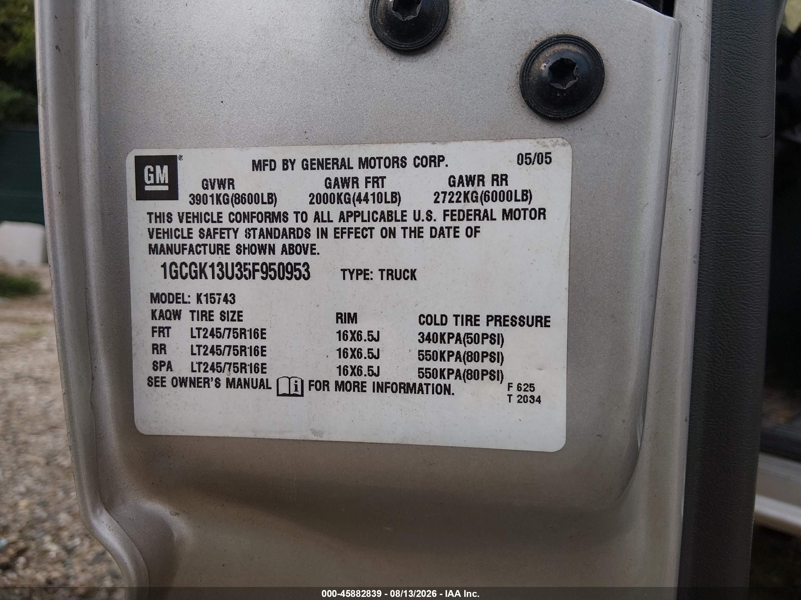2005 Chevrolet Silverado 1500hd Ls Золотой vin: 1GCGK13U35F950953