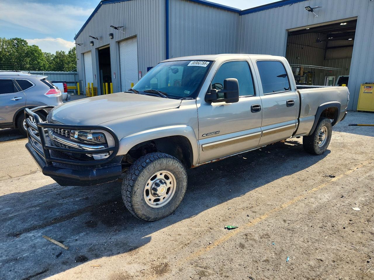 2002 Chevrolet Silverado K1500 Heavy Duty Beige vin: 1GCGK13U52F170514
