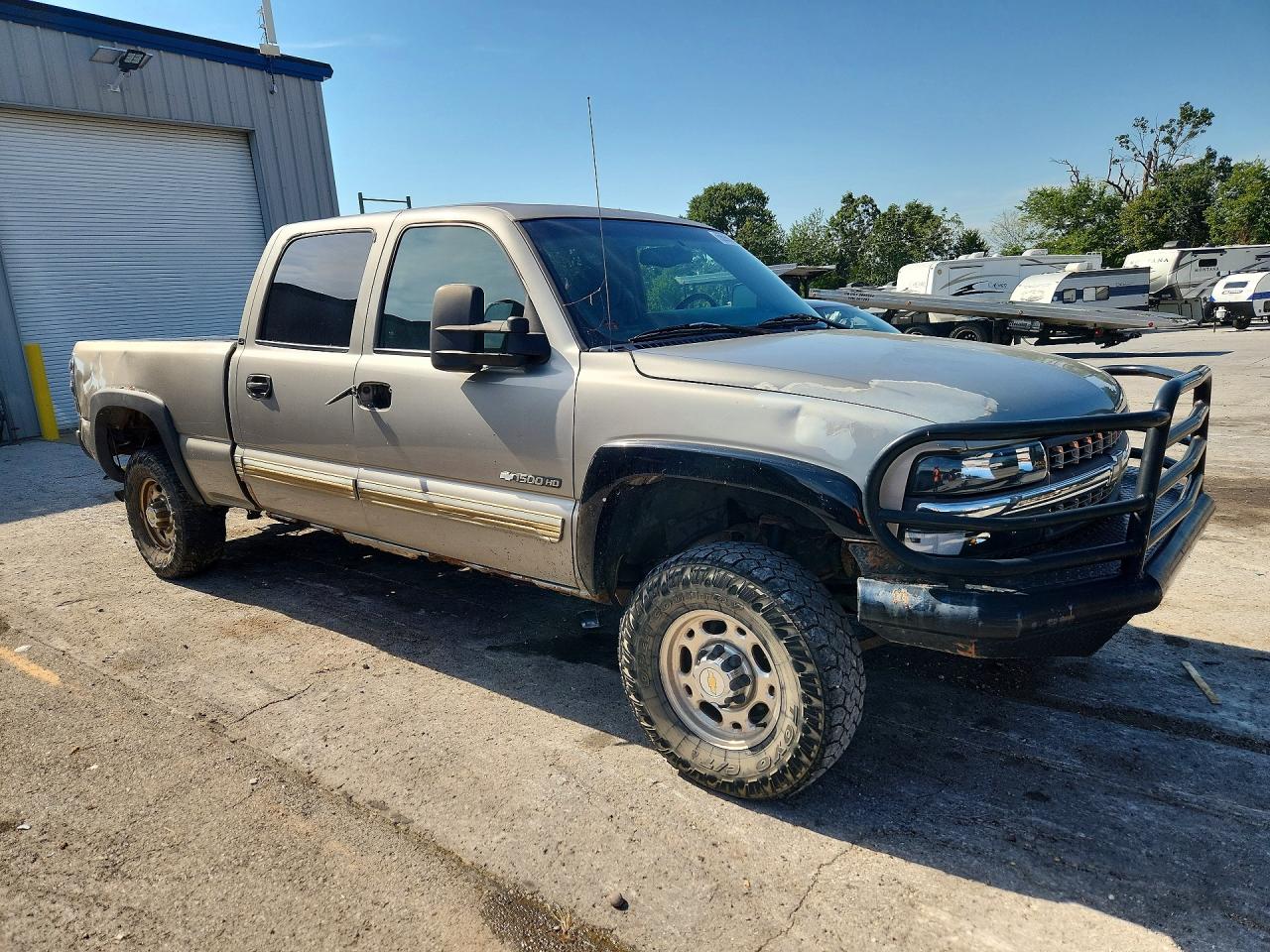 2002 Chevrolet Silverado K1500 Heavy Duty Beige vin: 1GCGK13U52F170514