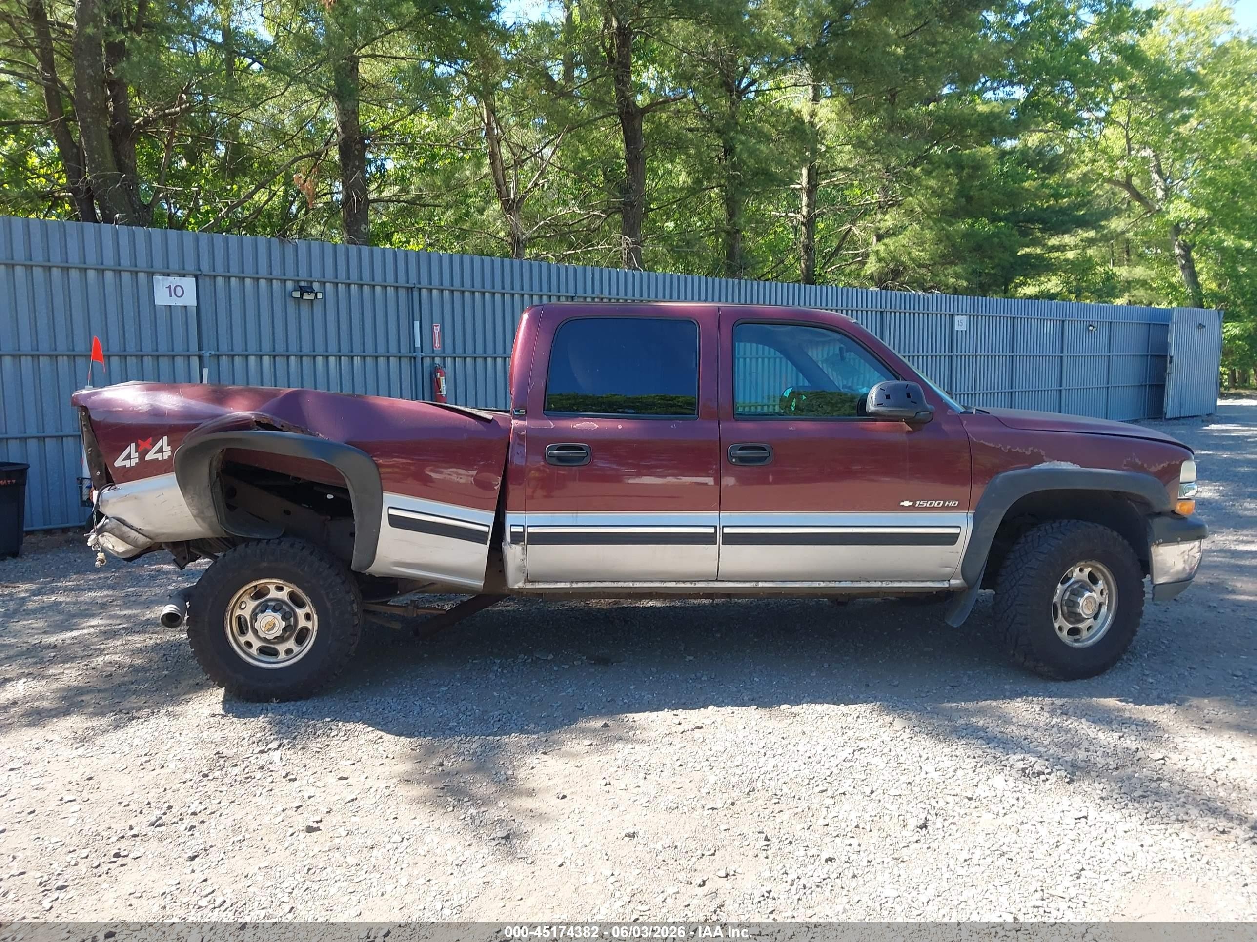 2002 Chevrolet Silverado 1500hd Ls Maroon vin: 1GCGK13U52F218657