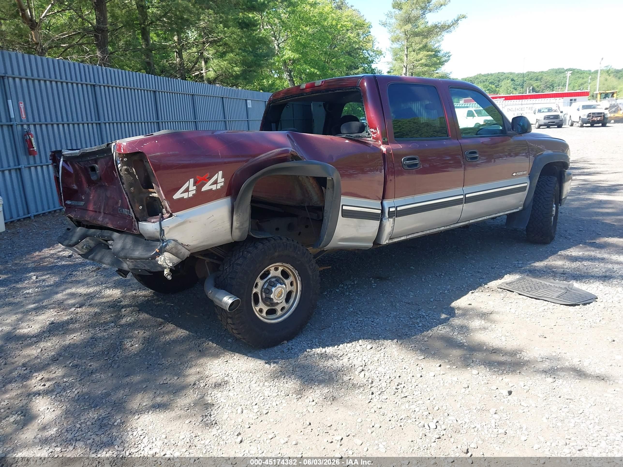 2002 Chevrolet Silverado 1500hd Ls Maroon vin: 1GCGK13U52F218657