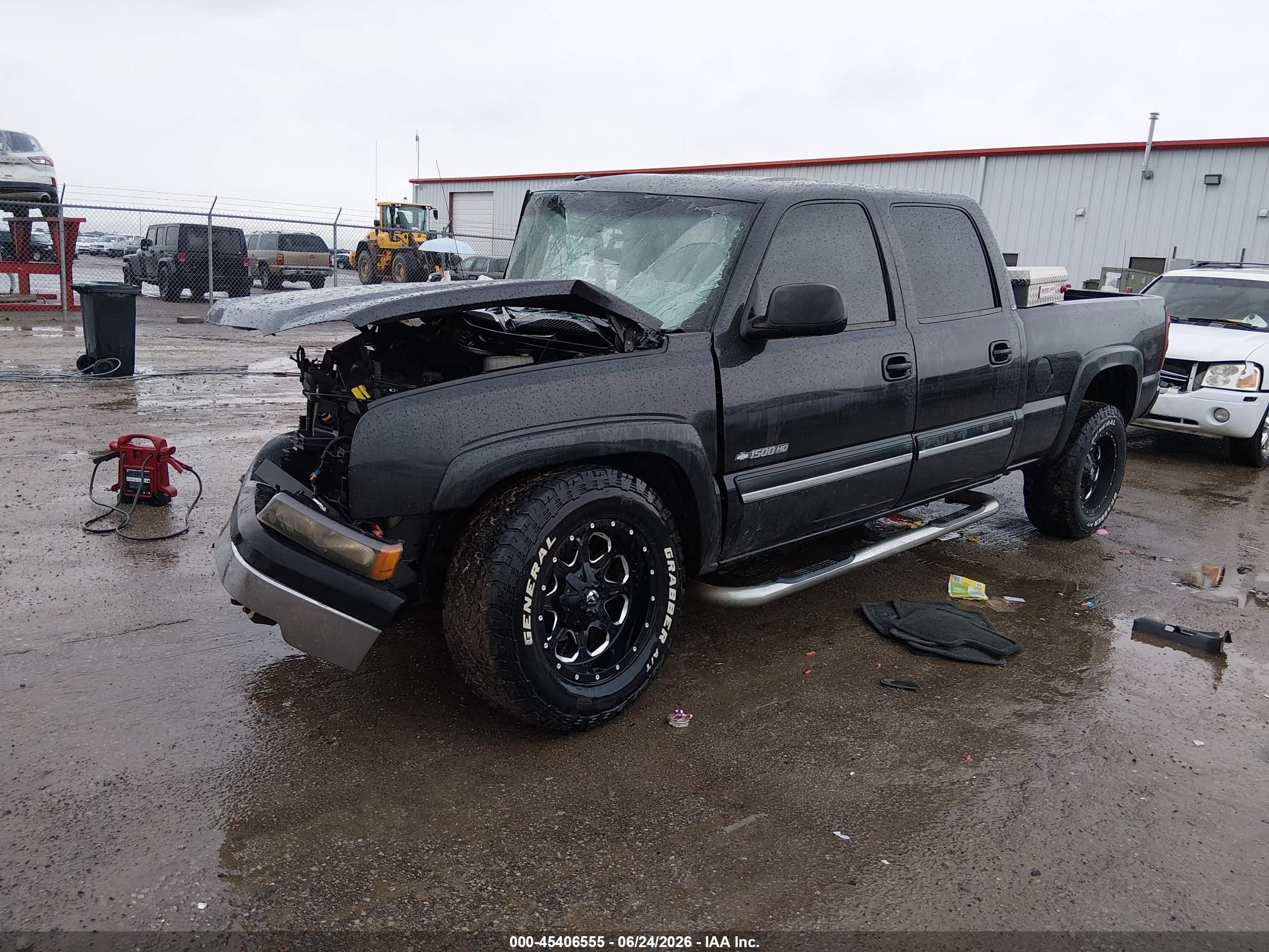 2003 Chevrolet Silverado 1500hd Ls Black vin: 1GCGK13U53F143265
