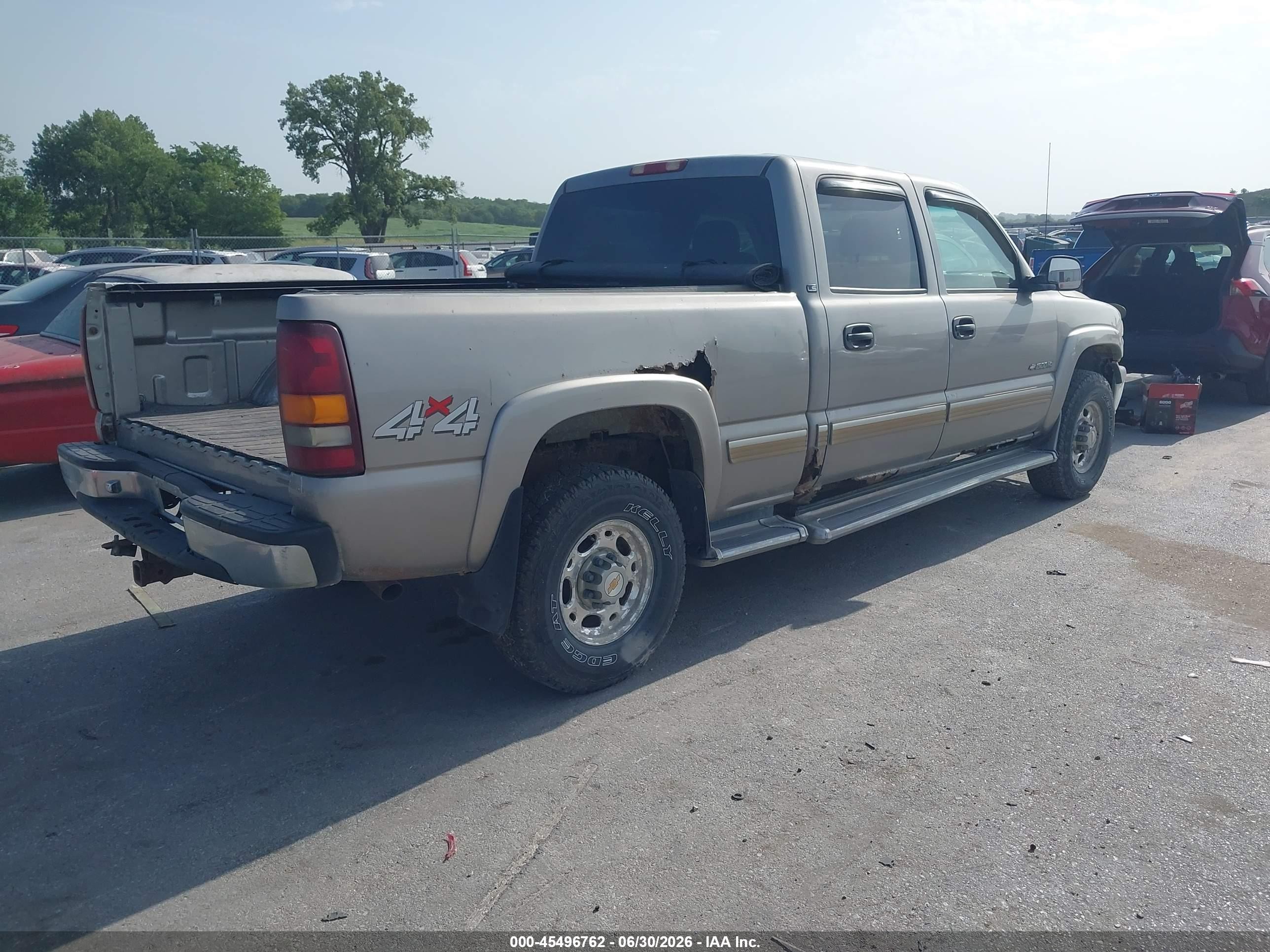 2002 Chevrolet Silverado 1500hd Ls Silver vin: 1GCGK13U62F113481