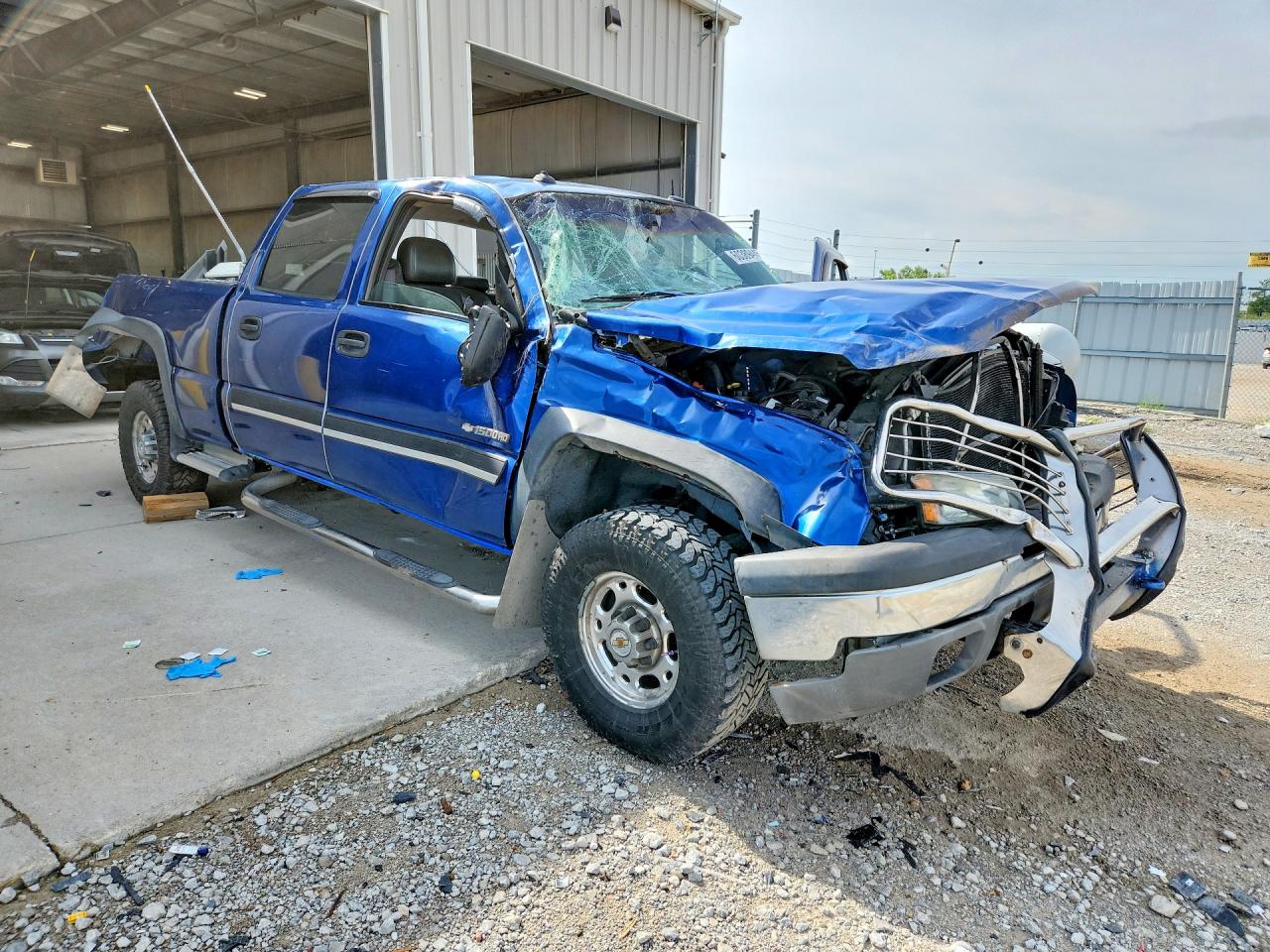 2003 Chevrolet Silverado K1500 Heavy Duty Blue vin: 1GCGK13U63F140410