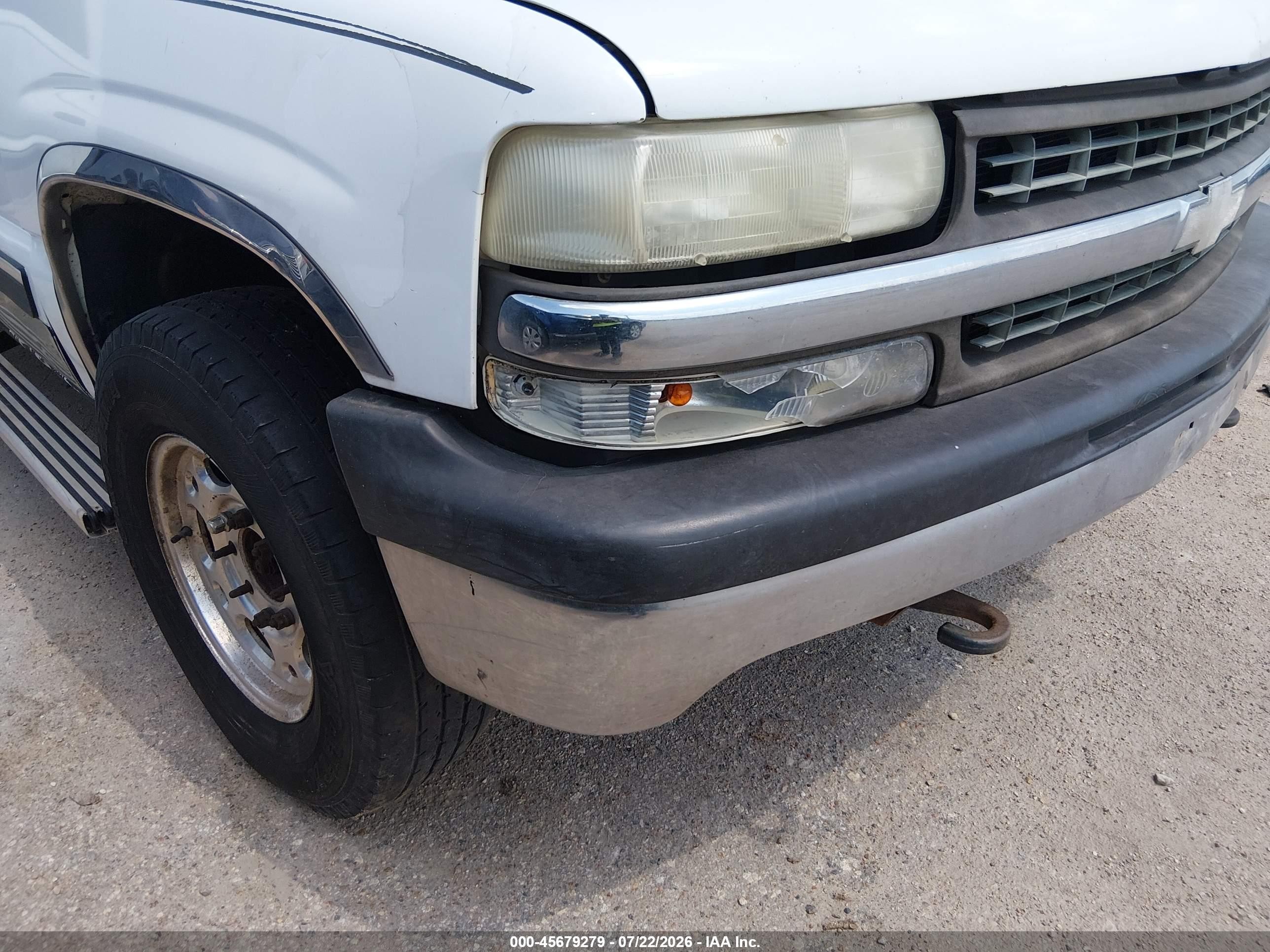 2002 Chevrolet Silverado 1500hd Lt White vin: 1GCGK13U72F162320