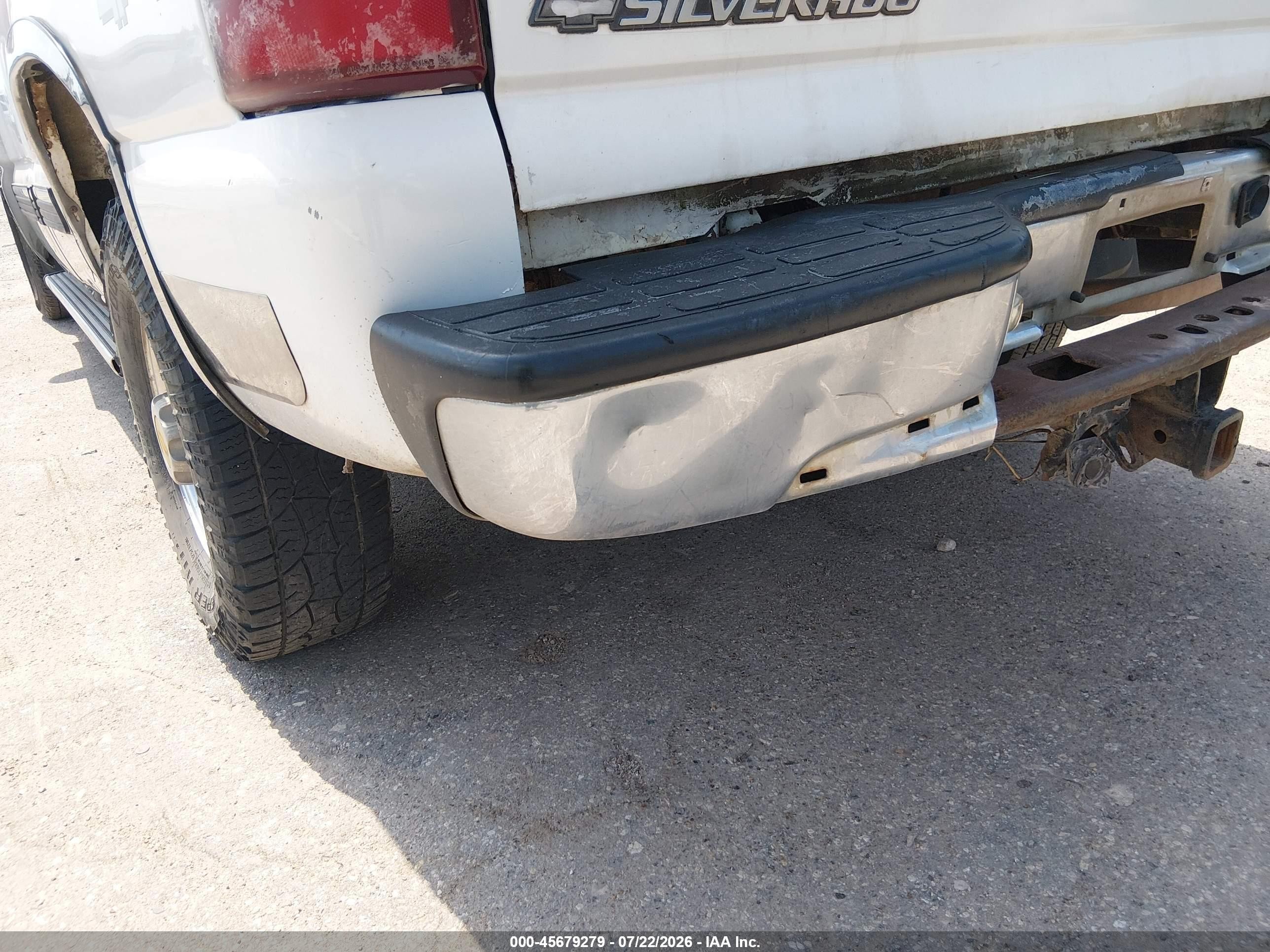 2002 Chevrolet Silverado 1500hd Lt White vin: 1GCGK13U72F162320