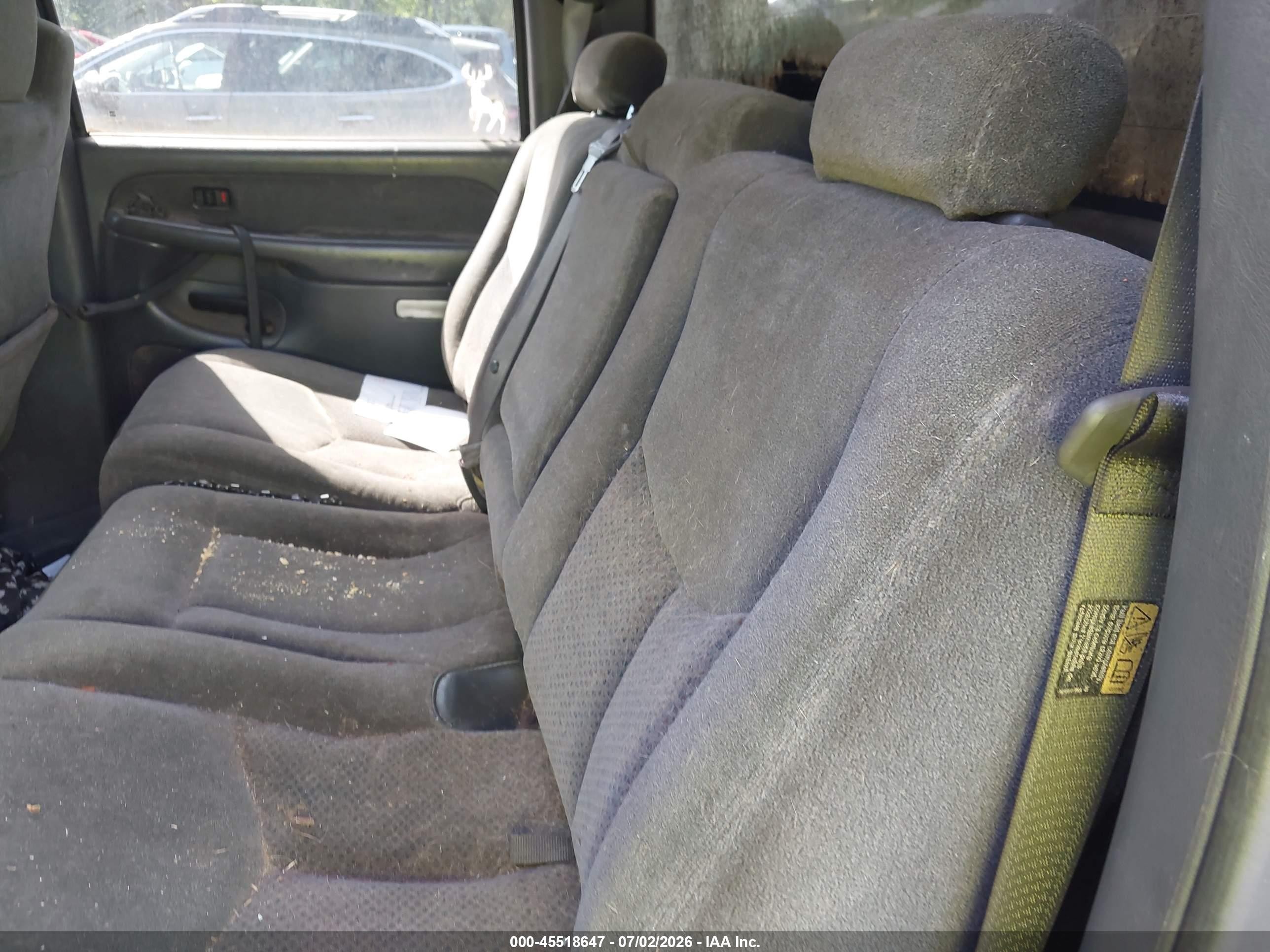 2003 Chevrolet Silverado 1500hd Ls Black vin: 1GCGK13U73F121137