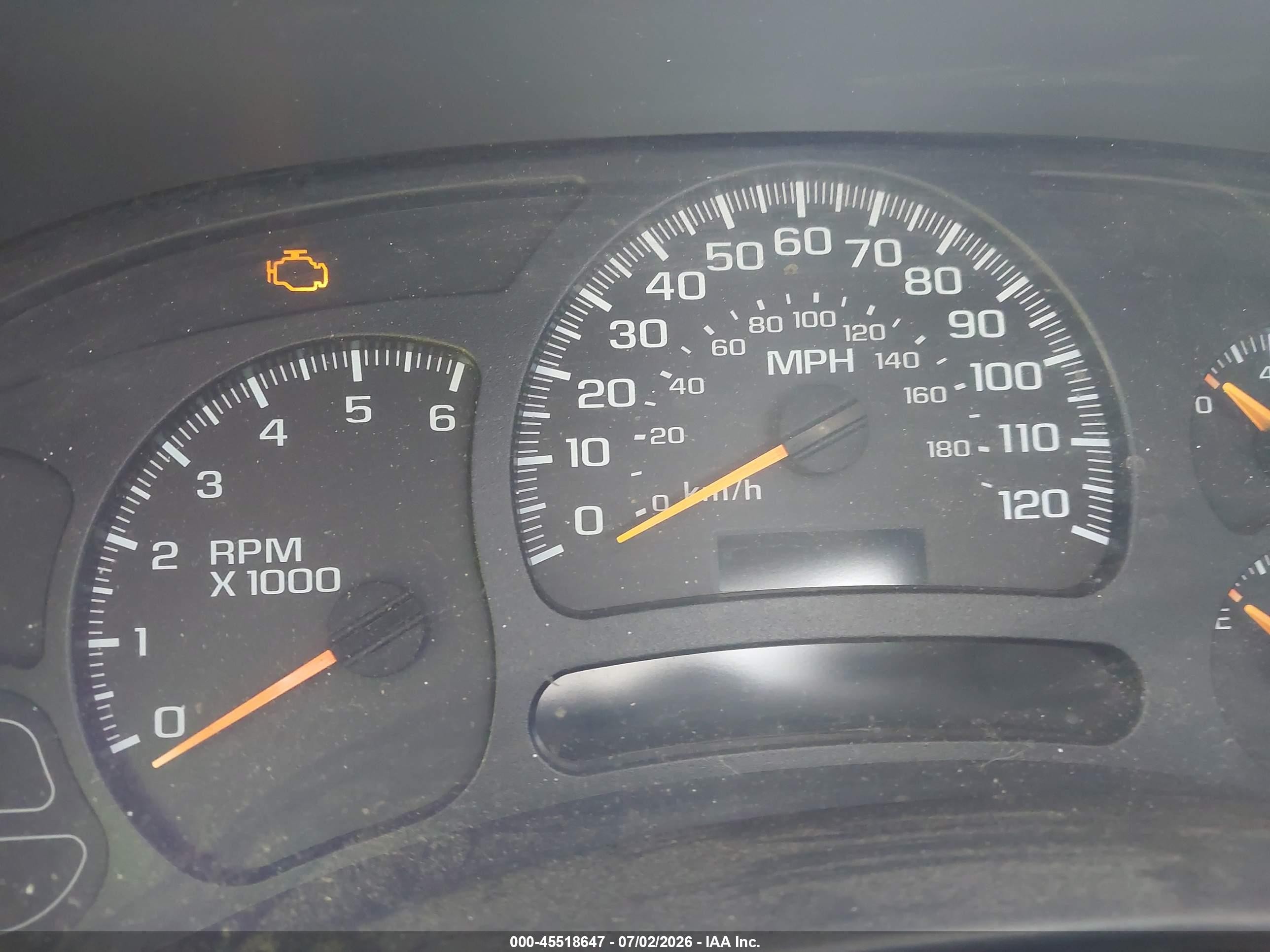 2003 Chevrolet Silverado 1500hd Ls Black vin: 1GCGK13U73F121137