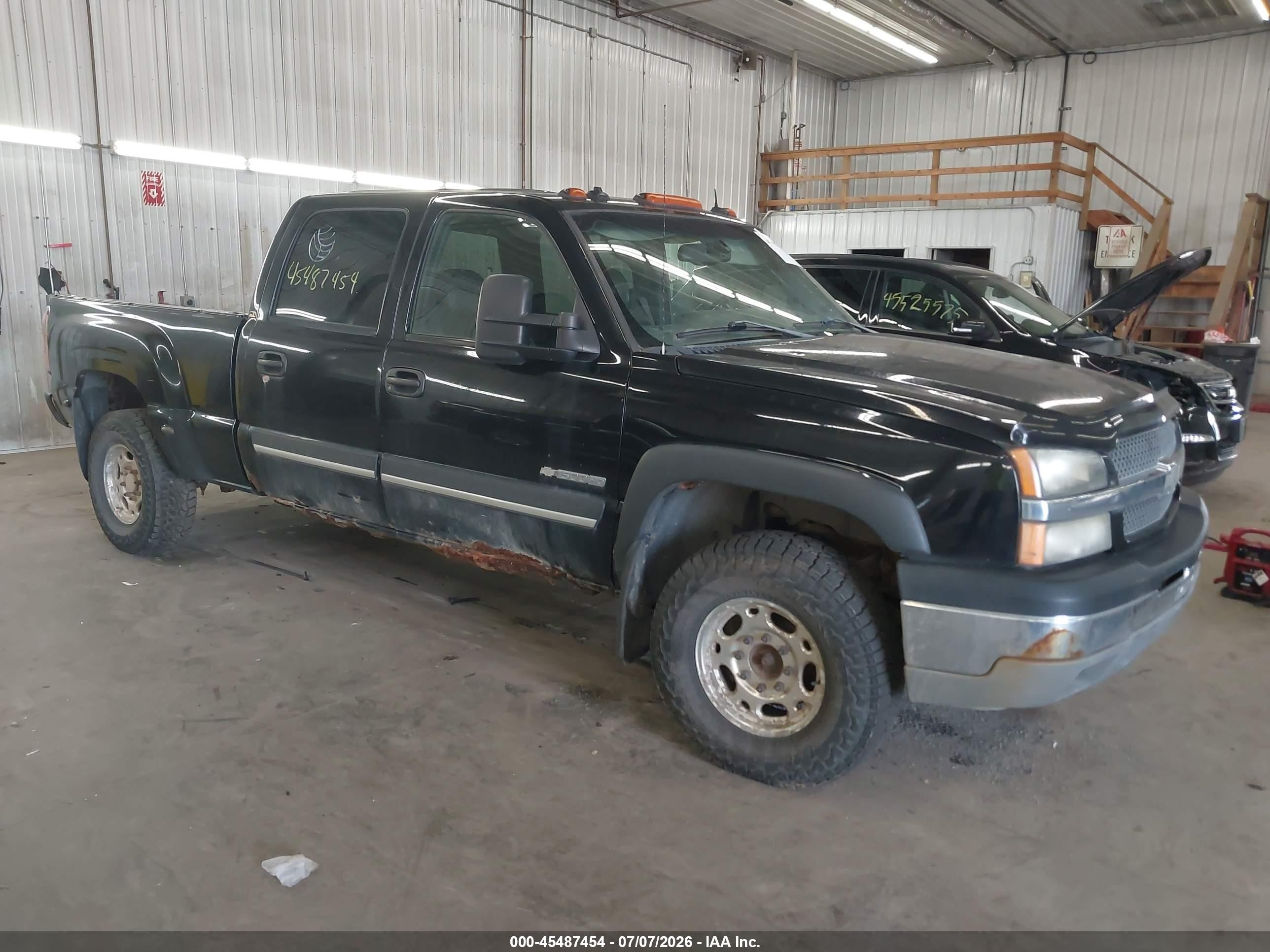 2003 Chevrolet Silverado 1500hd Lt Black vin: 1GCGK13U73F211033