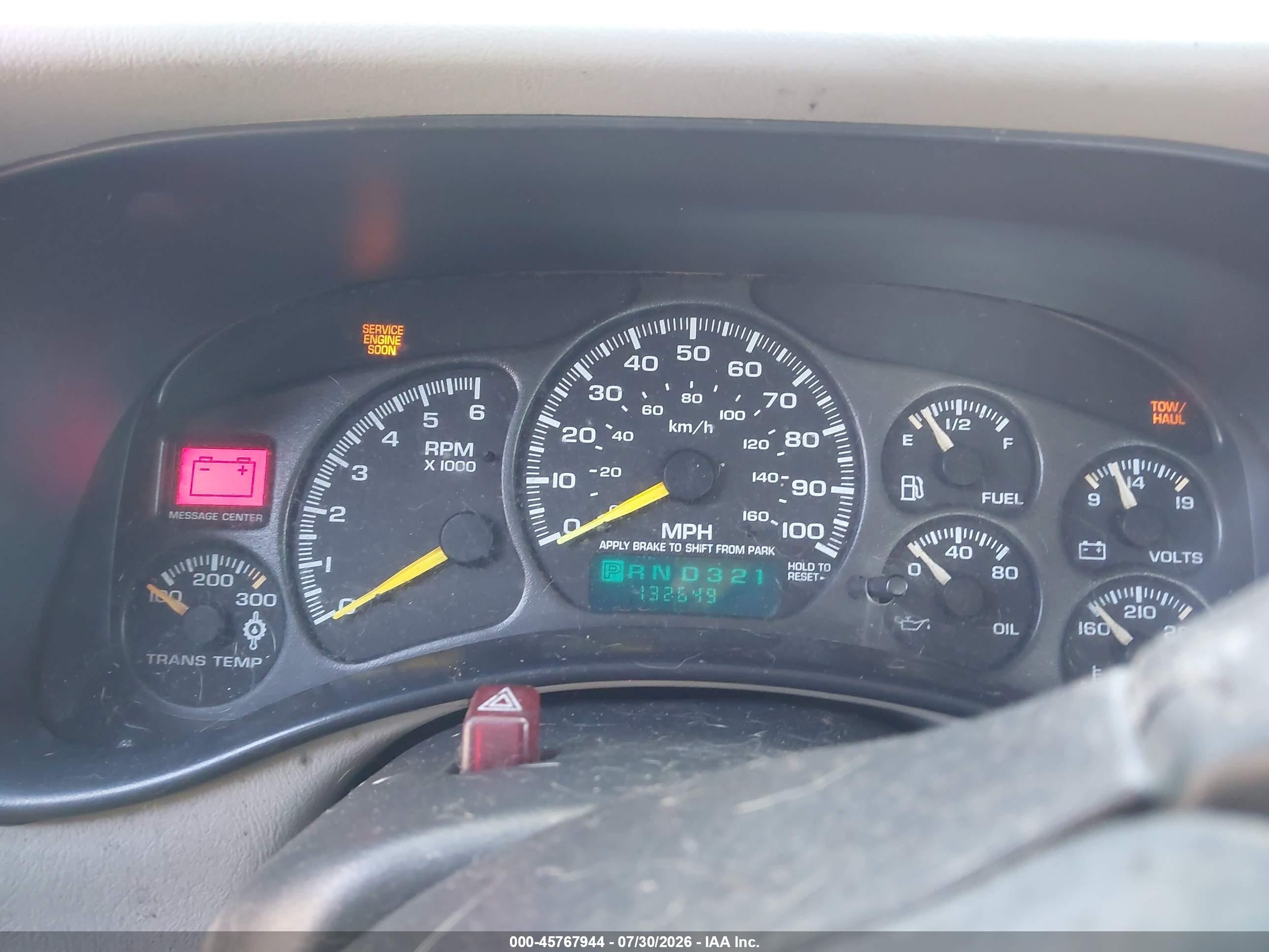 2001 Chevrolet Silverado 1500hd Lt Blue vin: 1GCGK13U81F173633