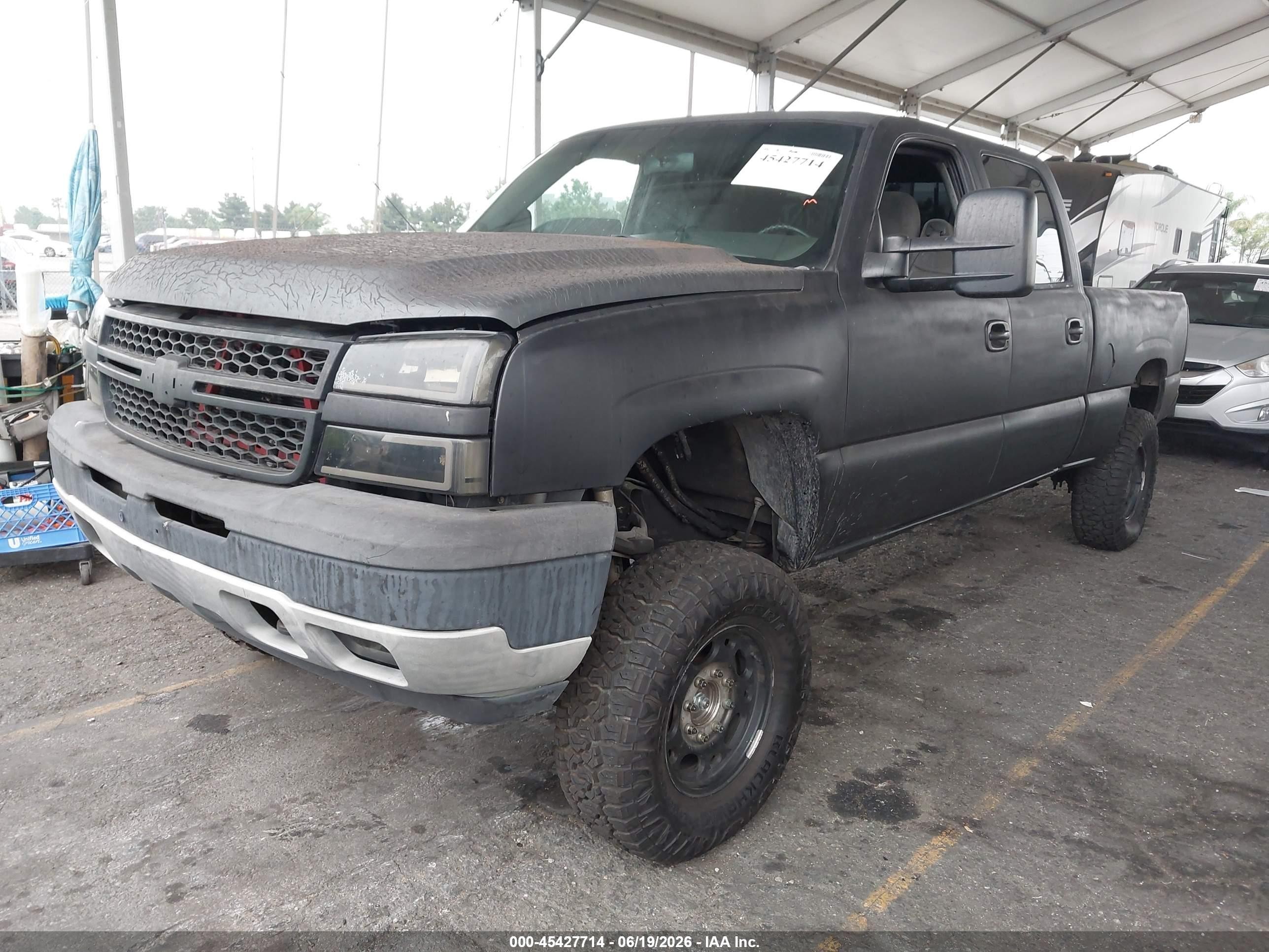 2005 Chevrolet Silverado 1500hd Ls Black vin: 1GCGK13U95F830977