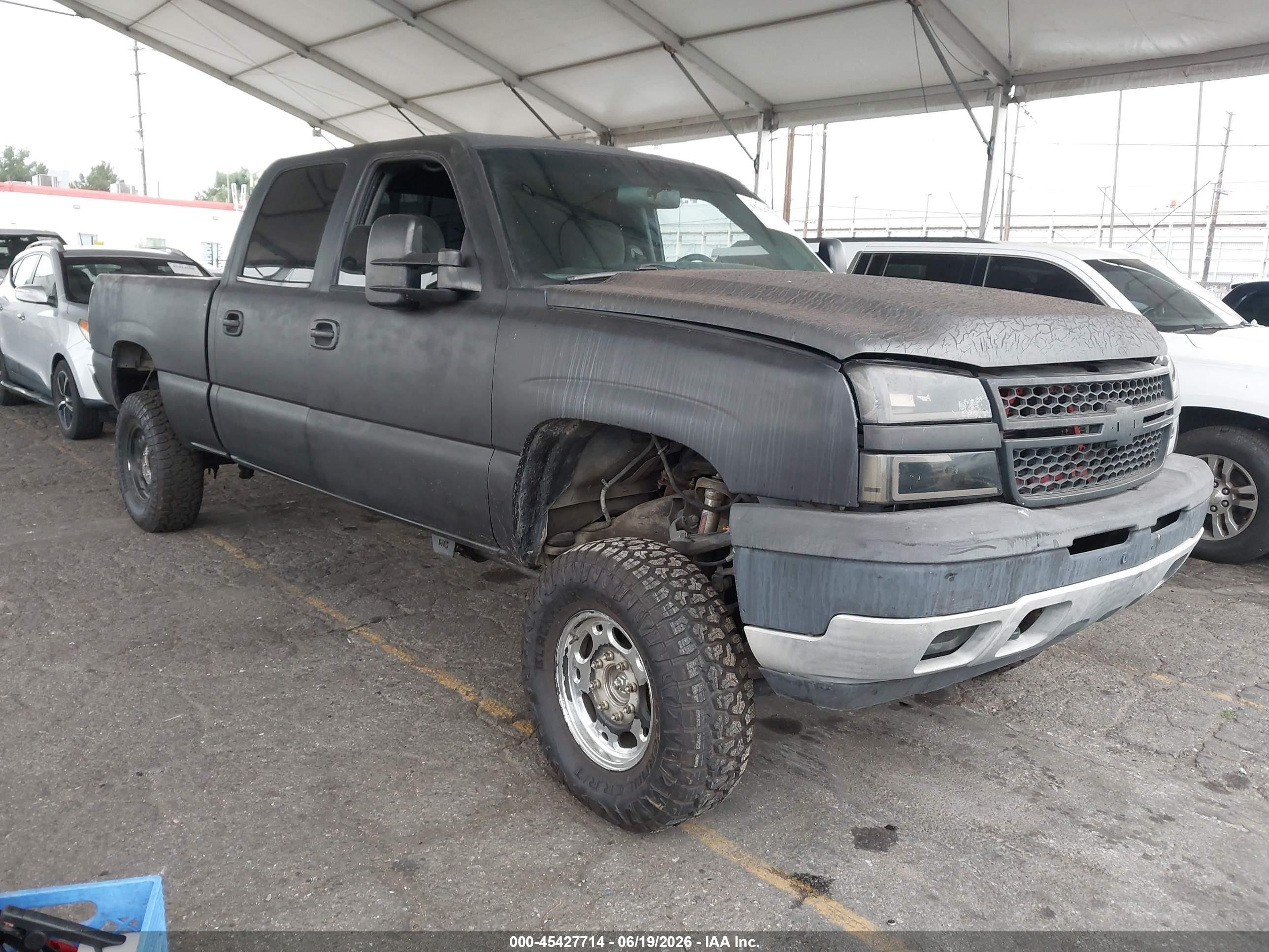 2005 Chevrolet Silverado 1500hd Ls Black vin: 1GCGK13U95F830977