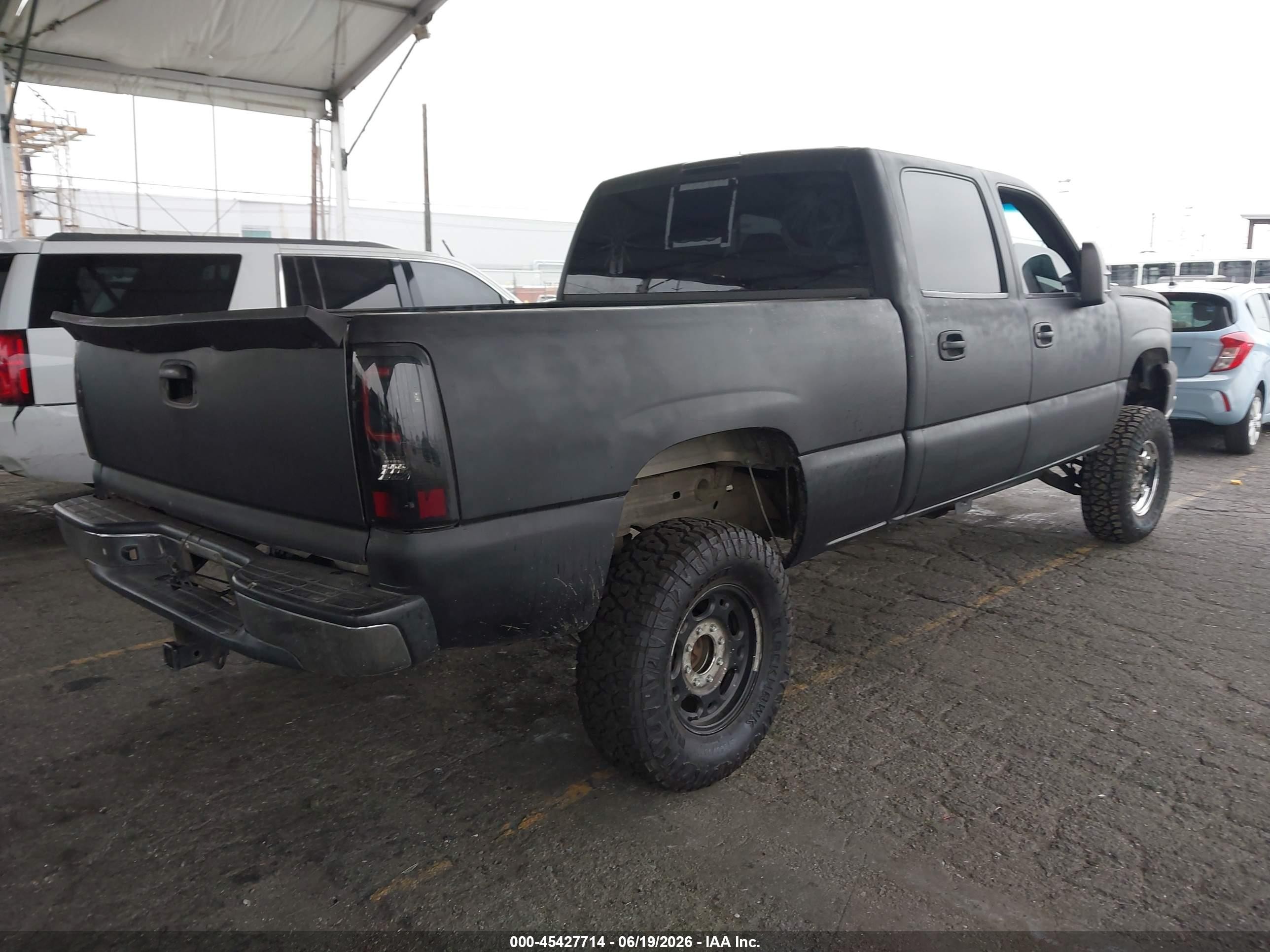 2005 Chevrolet Silverado 1500hd Ls Black vin: 1GCGK13U95F830977