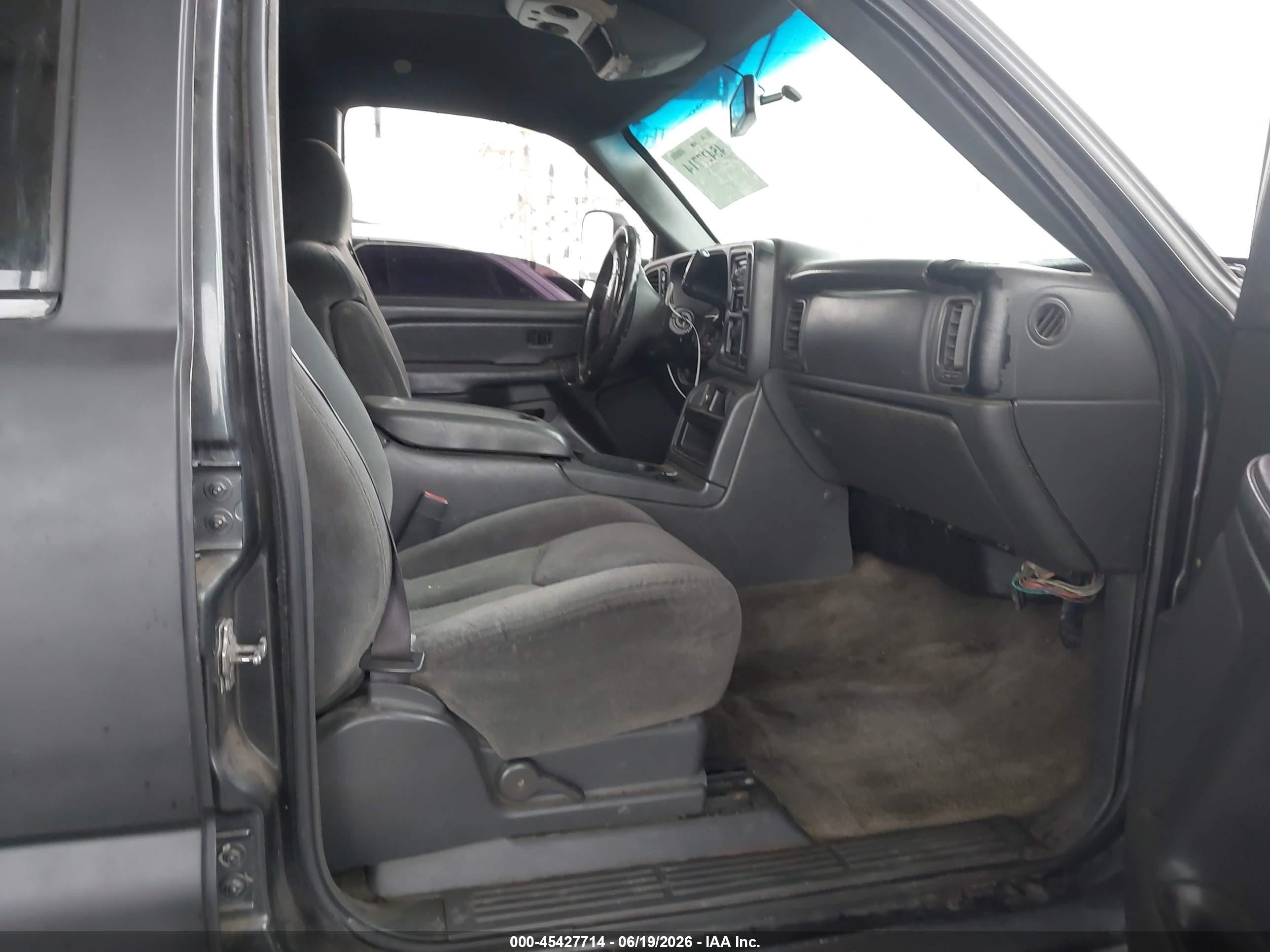 2005 Chevrolet Silverado 1500hd Ls Black vin: 1GCGK13U95F830977