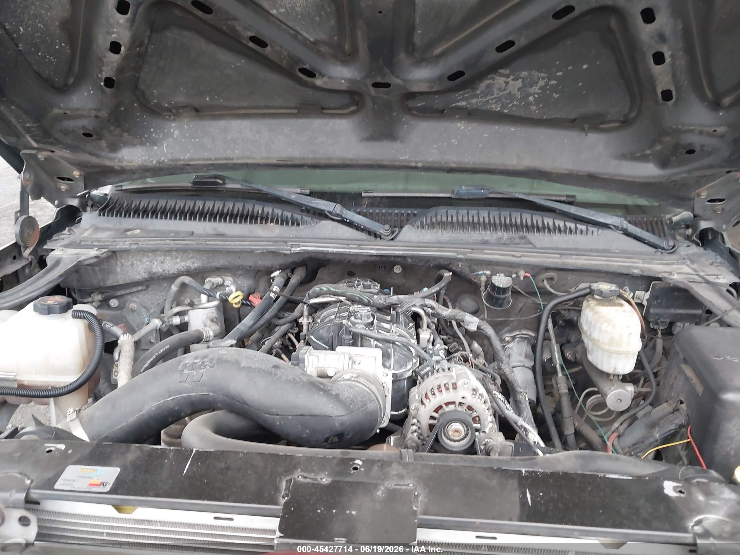 2005 Chevrolet Silverado 1500hd Ls Black vin: 1GCGK13U95F830977