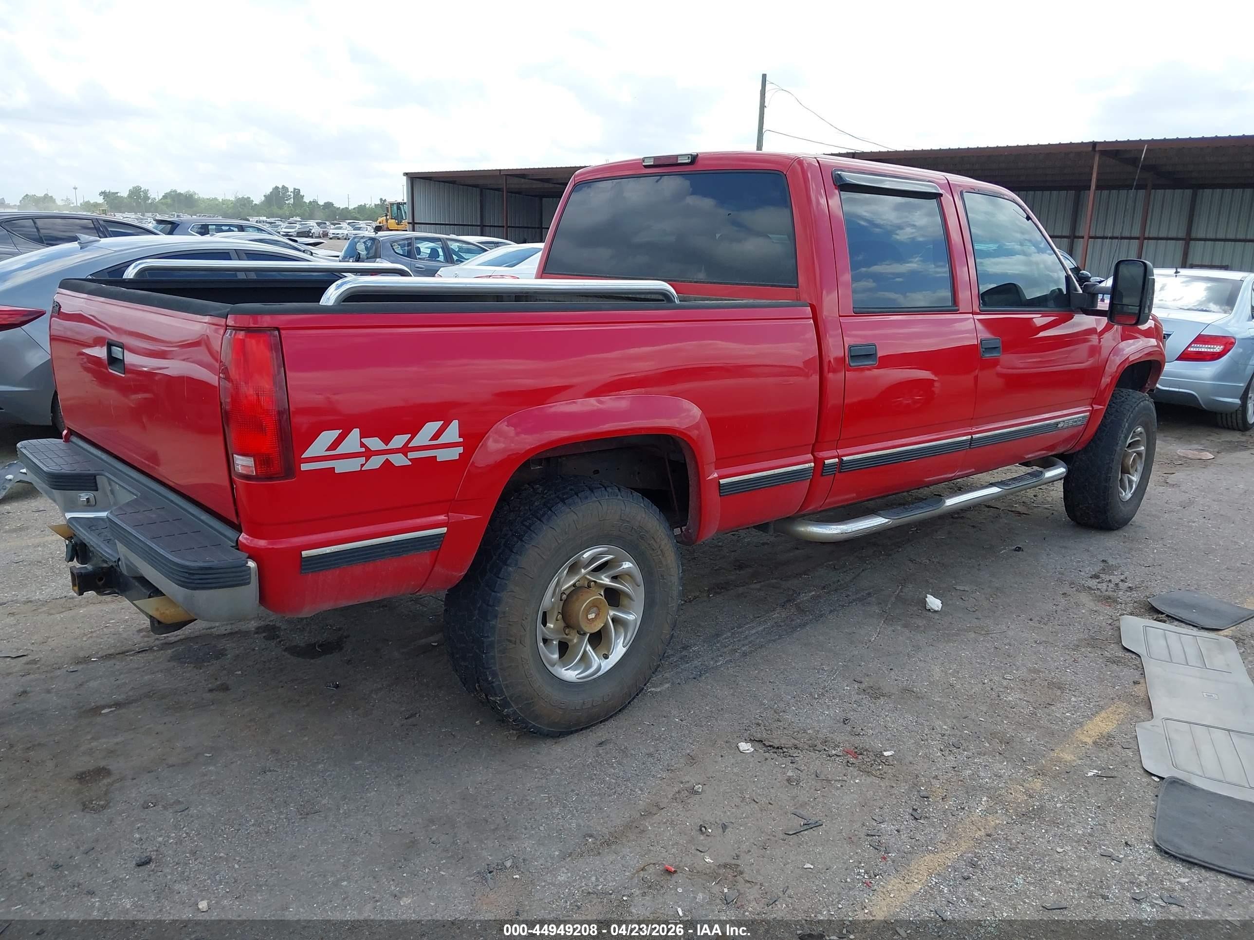 1999 Chevrolet K2500   Red vin: 1GCGK23R7XF097543