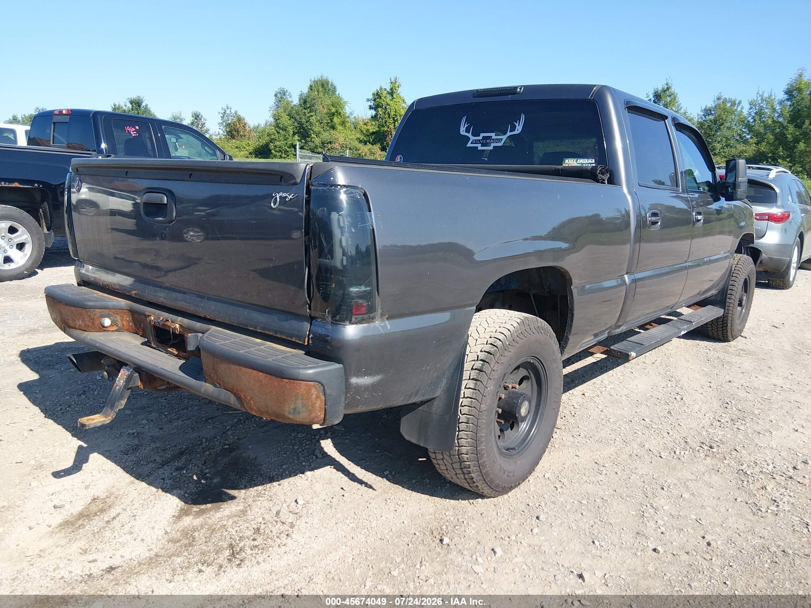 2004 Chevrolet Silverado 2500 Ls Gray vin: 1GCGK23U04F109628