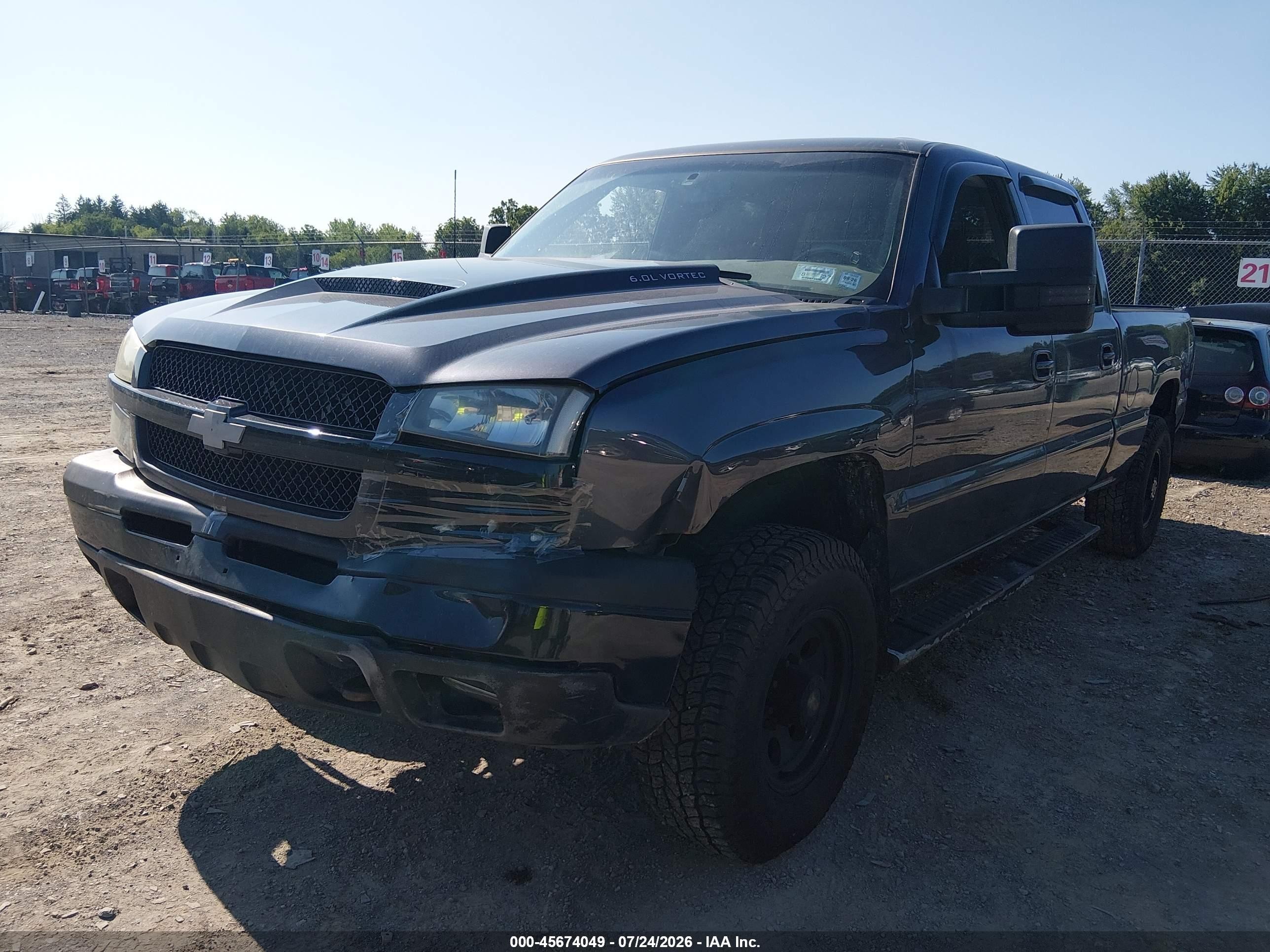 2004 Chevrolet Silverado 2500 Ls Gray vin: 1GCGK23U04F109628