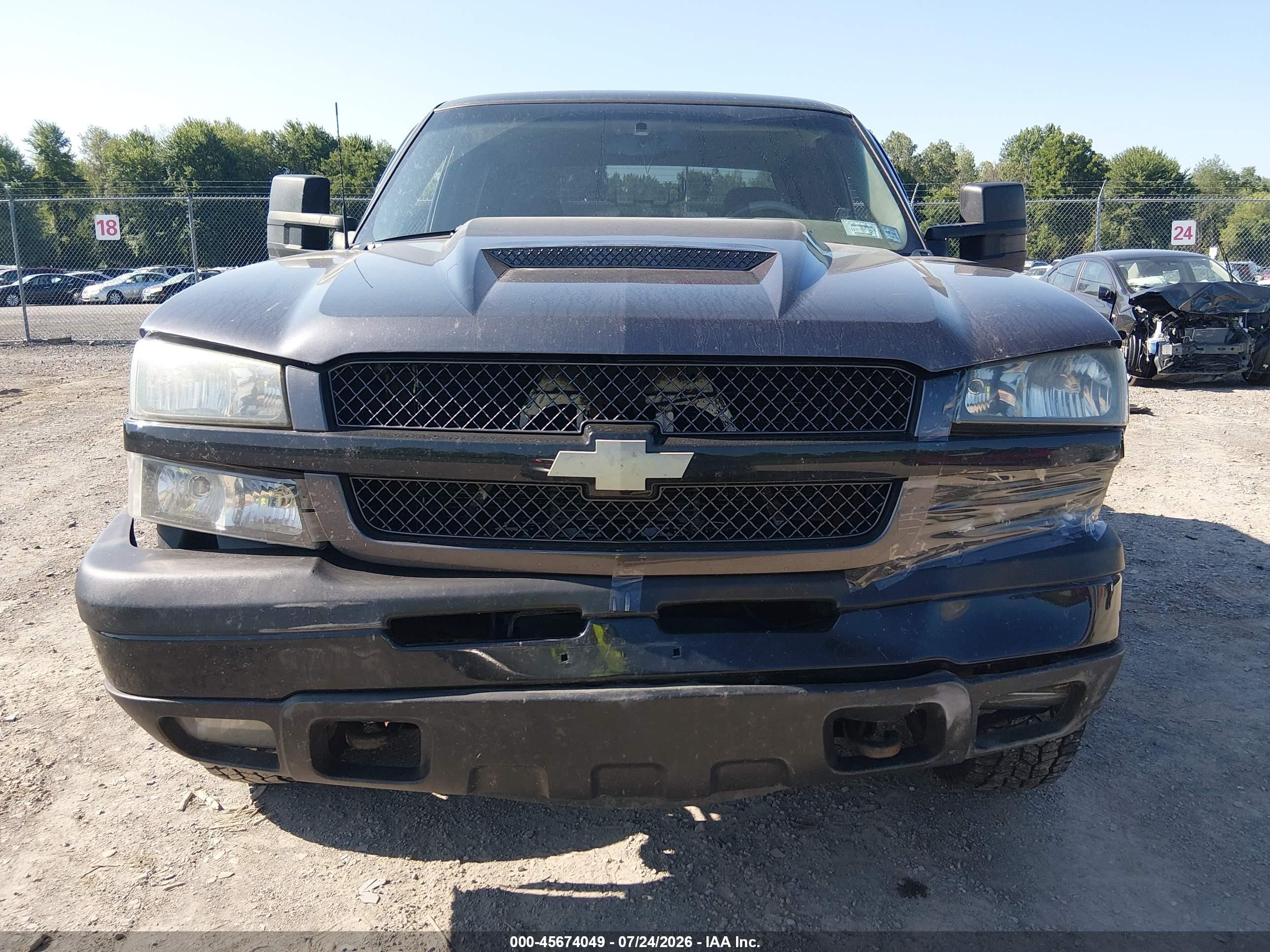 2004 Chevrolet Silverado 2500 Ls Gray vin: 1GCGK23U04F109628