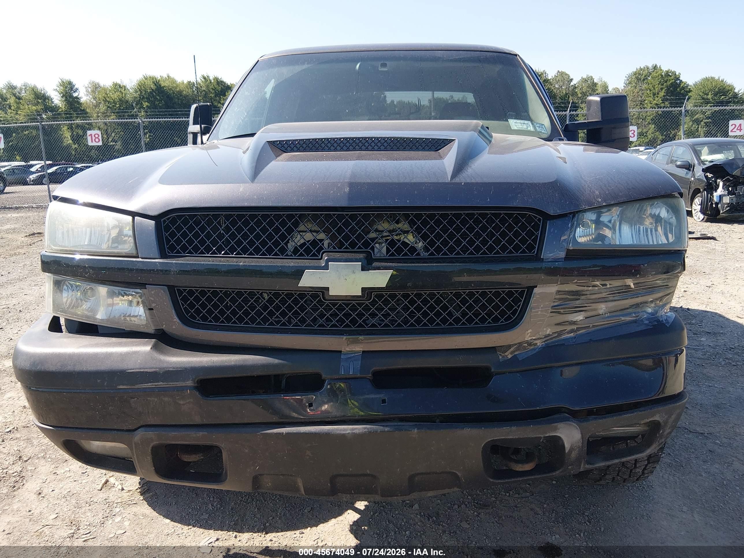 2004 Chevrolet Silverado 2500 Ls Gray vin: 1GCGK23U04F109628