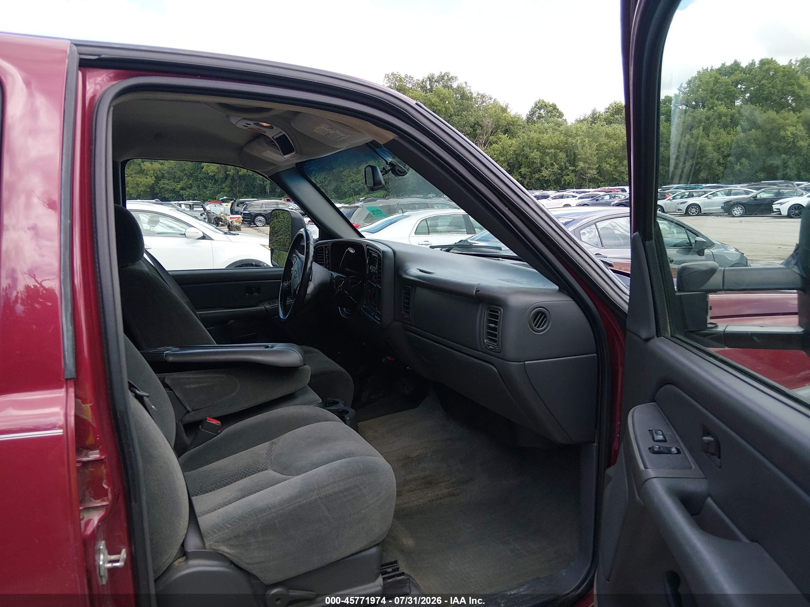 2004 Chevrolet Silverado 2500 Ls Burgundy vin: 1GCGK23U34F170827