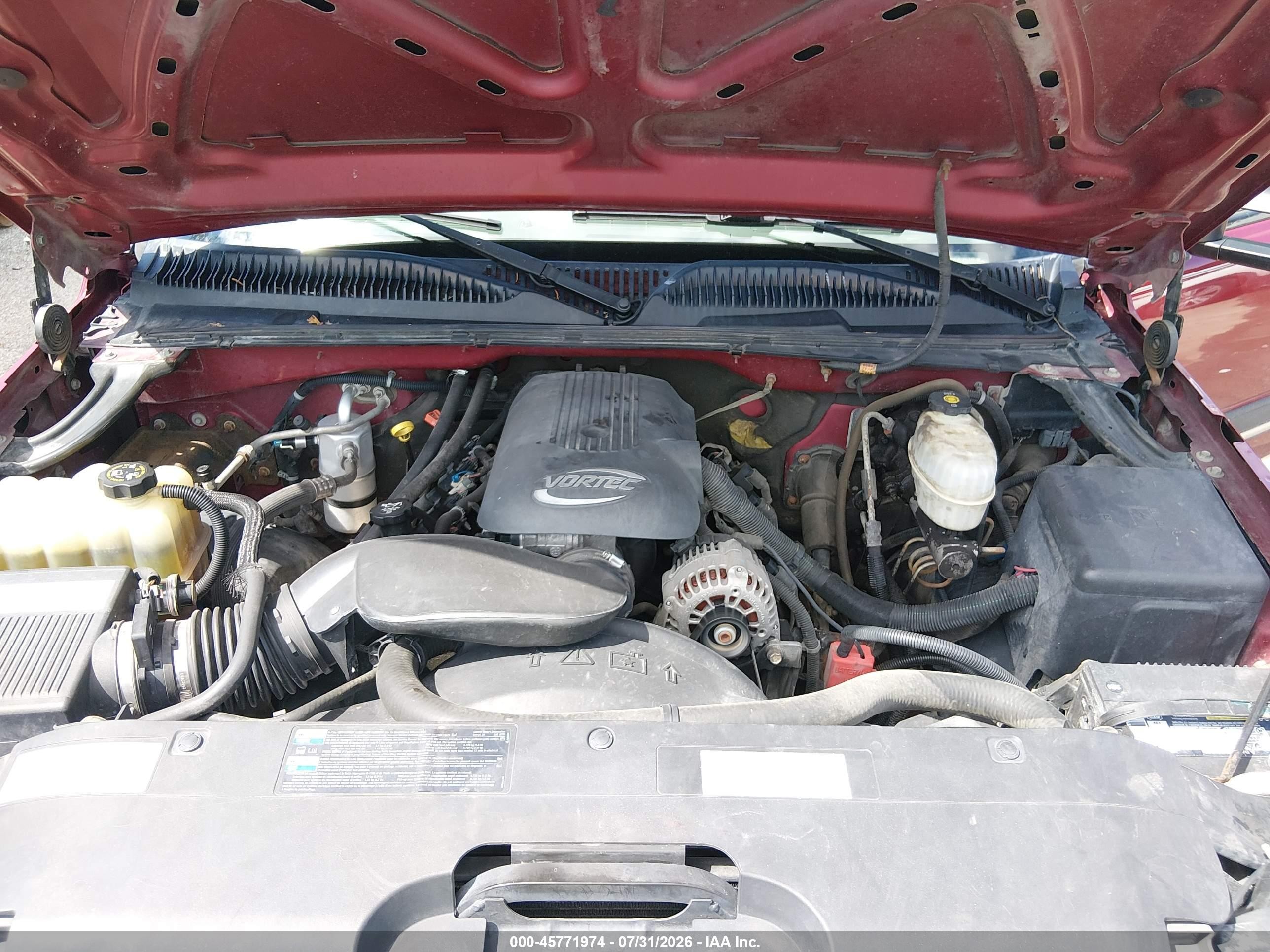 2004 Chevrolet Silverado 2500 Ls Burgundy vin: 1GCGK23U34F170827