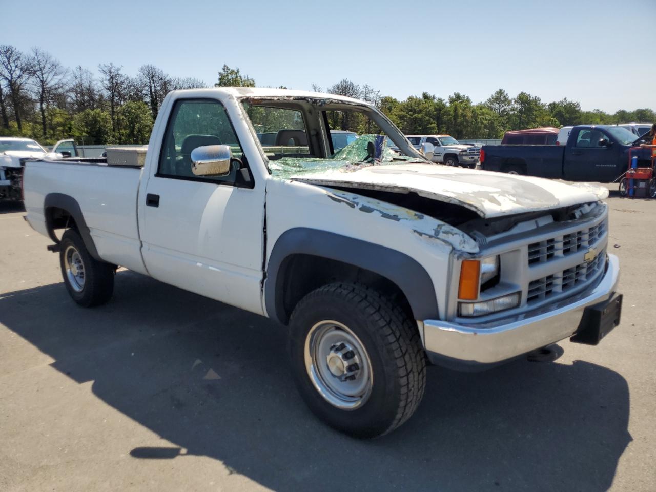 1994 Chevrolet Gmt-400 K2500 White vin: 1GCGK24K5RE288310