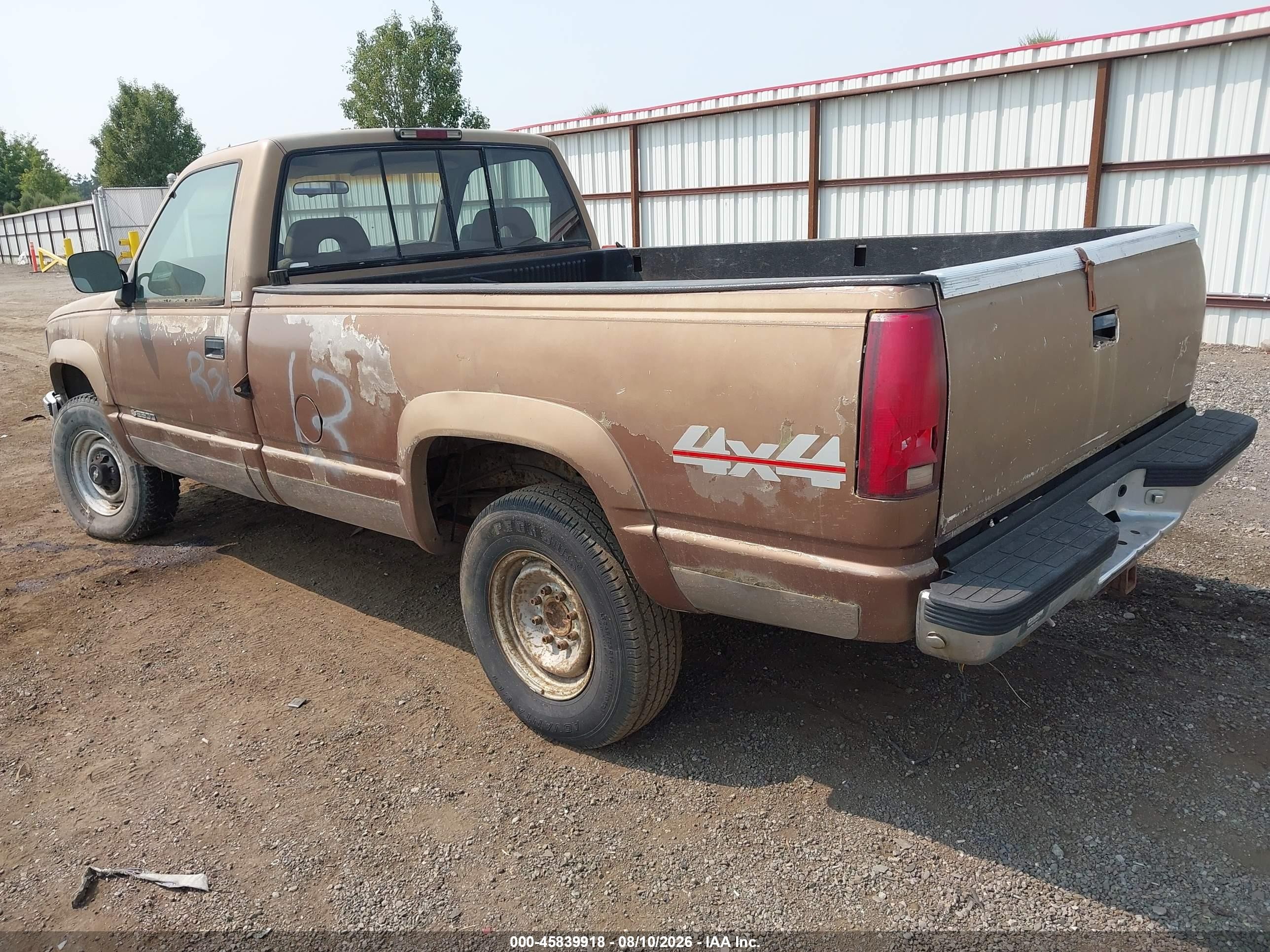 1994 Chevrolet Gmt-400 K2500 Brown vin: 1GCGK24K7RE194395