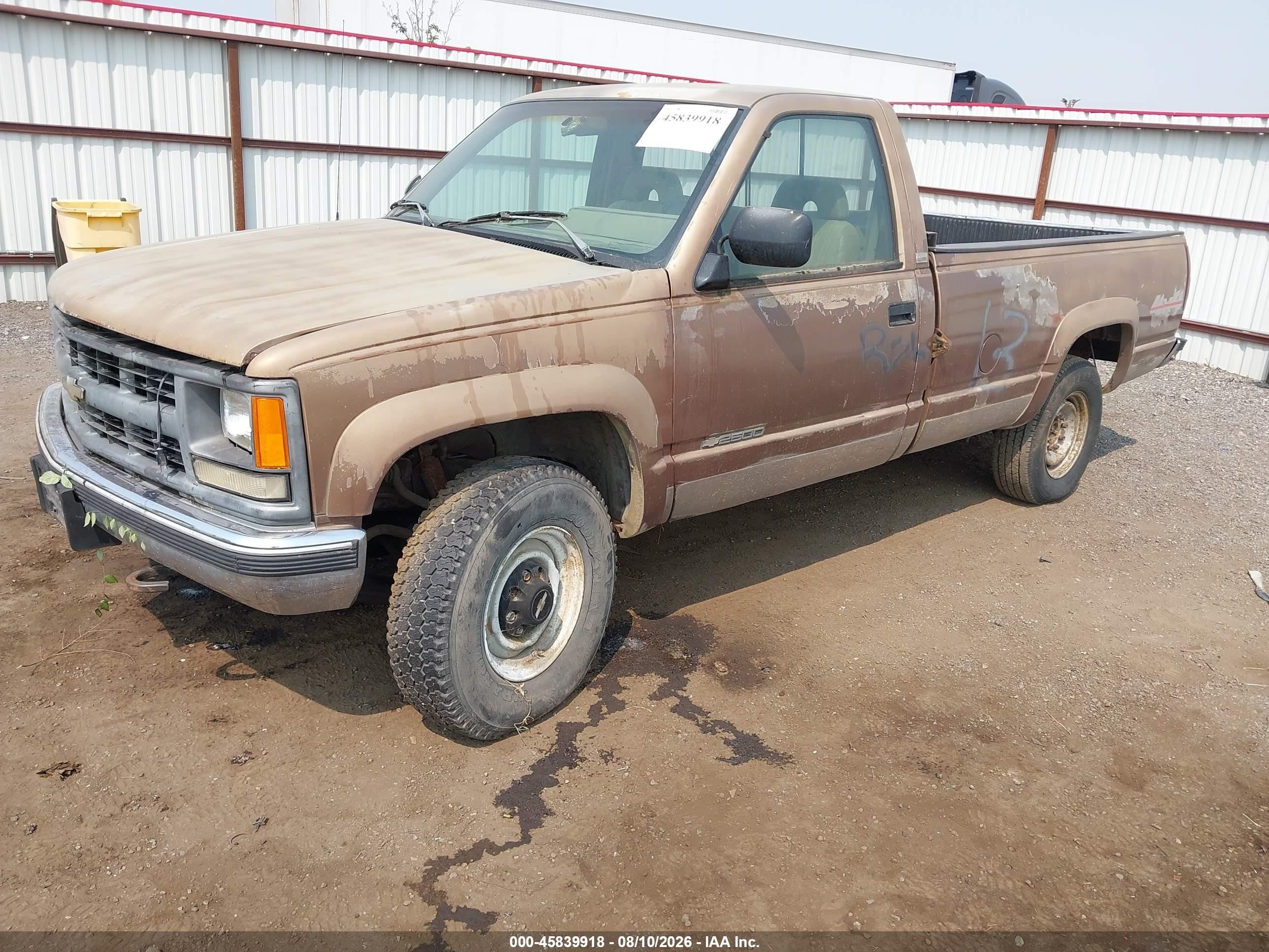 1994 Chevrolet Gmt-400 K2500 Brown vin: 1GCGK24K7RE194395