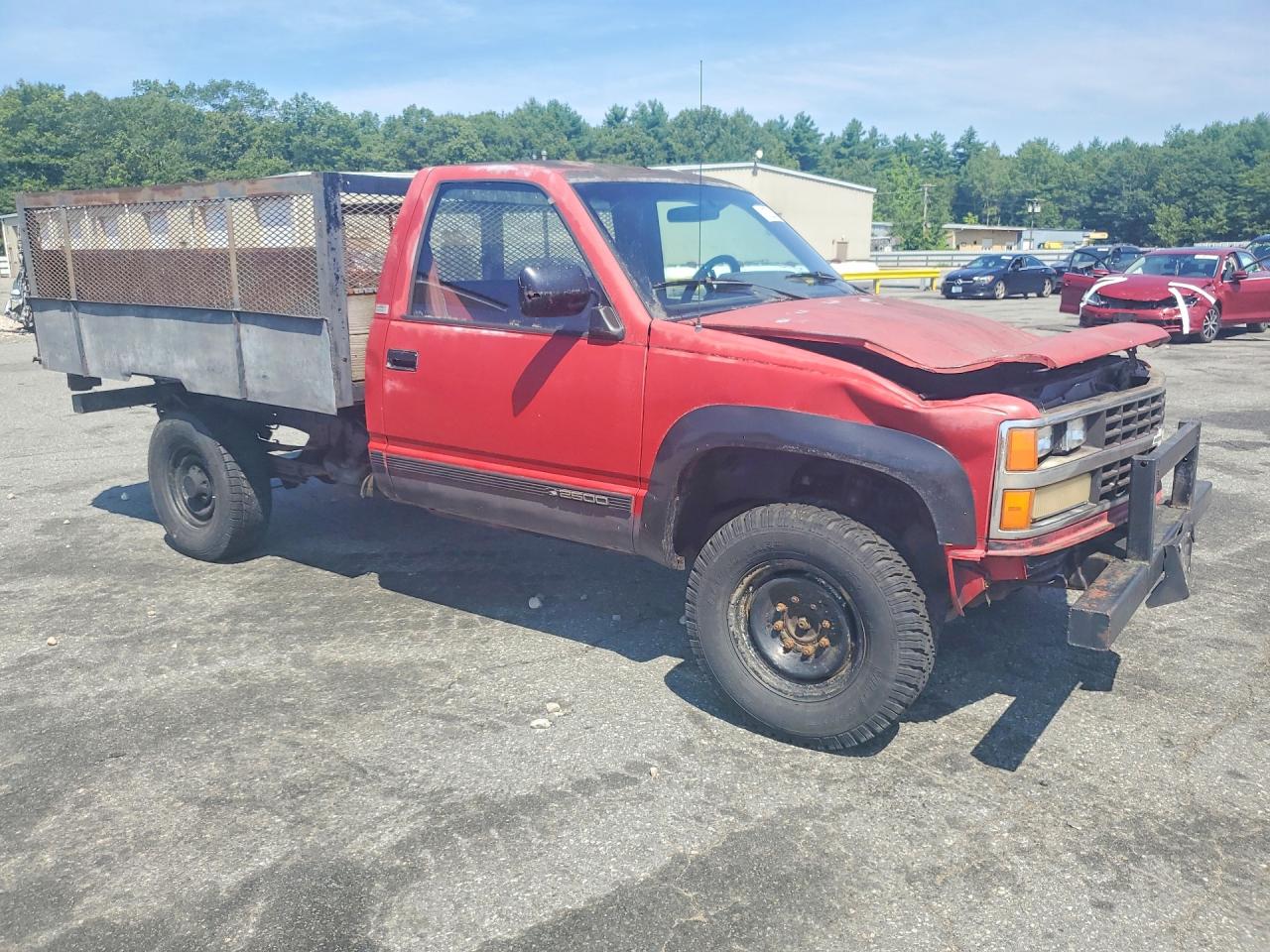 1989 Chevrolet Gmt-400 K2500 Red vin: 1GCGK24K9KE145771