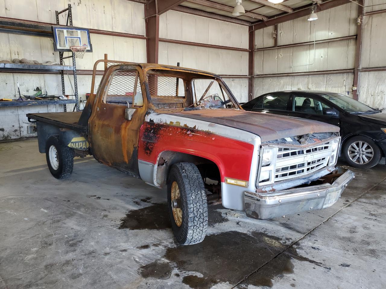 1986 Chevrolet K20 Red vin: 1GCGK24M2GJ147099