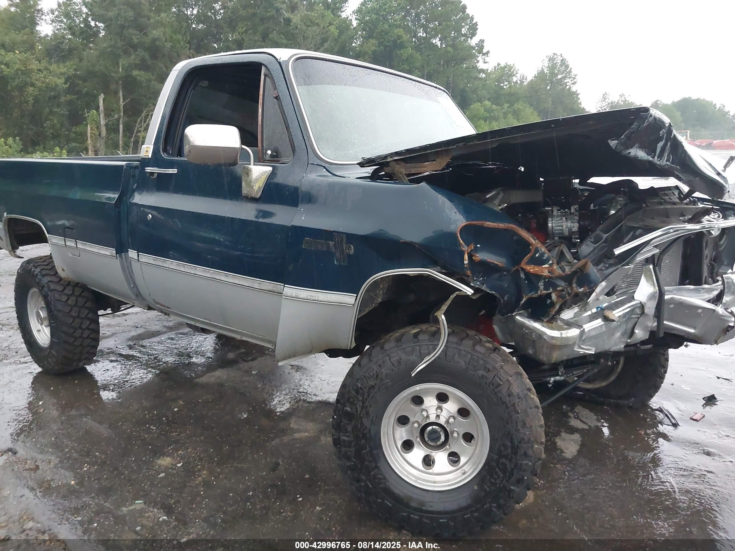1985 Chevrolet K20   Dark Blue vin: 1GCGK24M3FJ161821