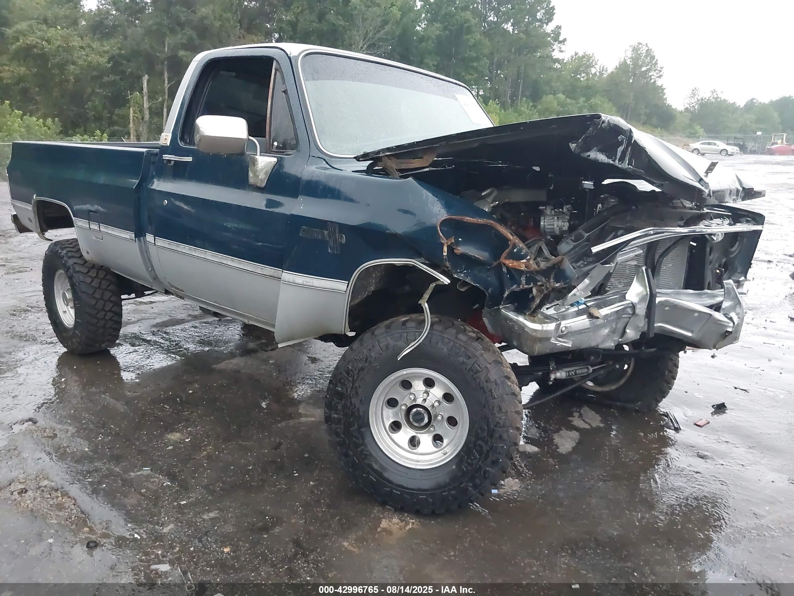 1985 Chevrolet K20   Dark Blue vin: 1GCGK24M3FJ161821